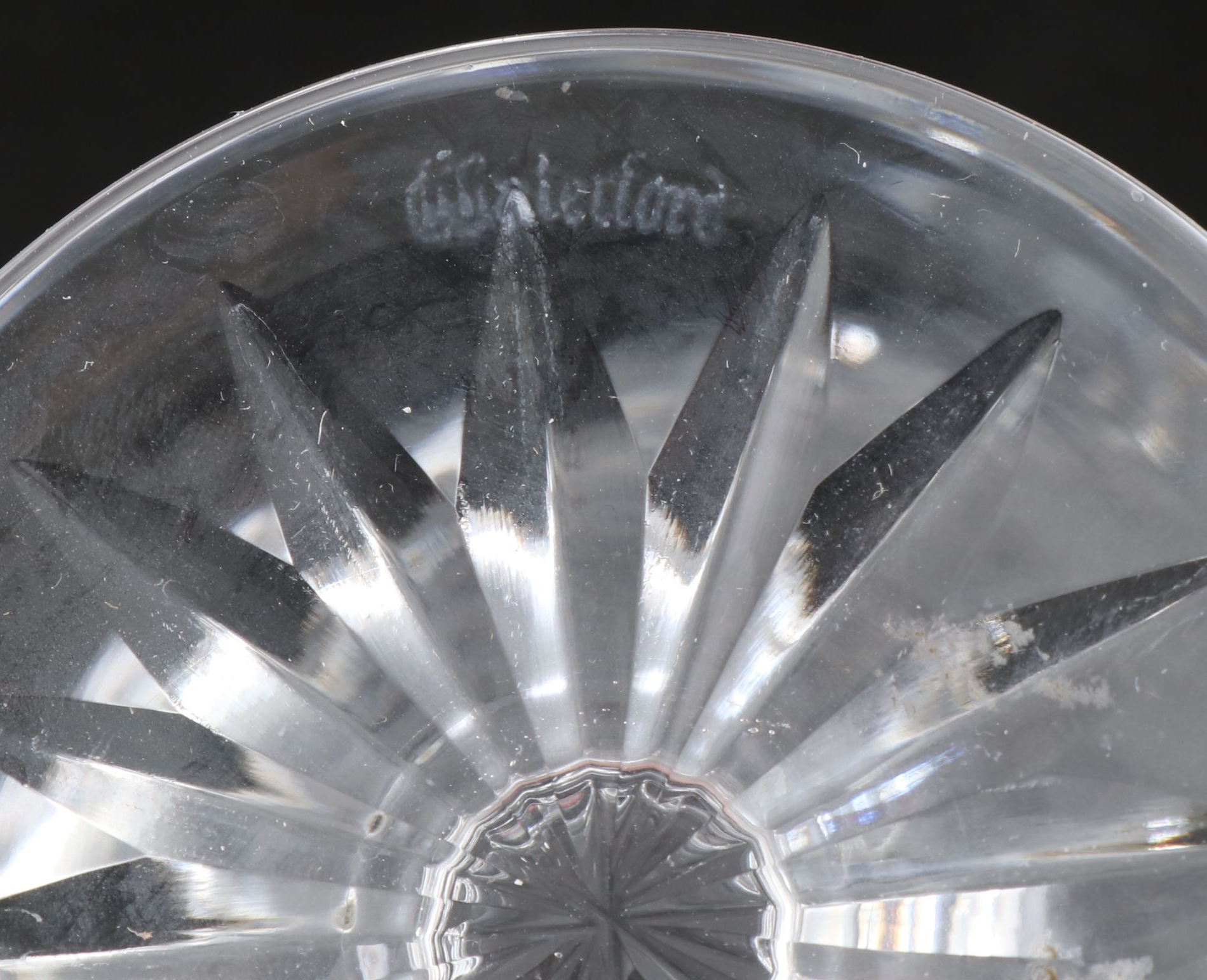 Waterford Crystal "Lismore" Champagne Glasses with Other Crystal Stemware