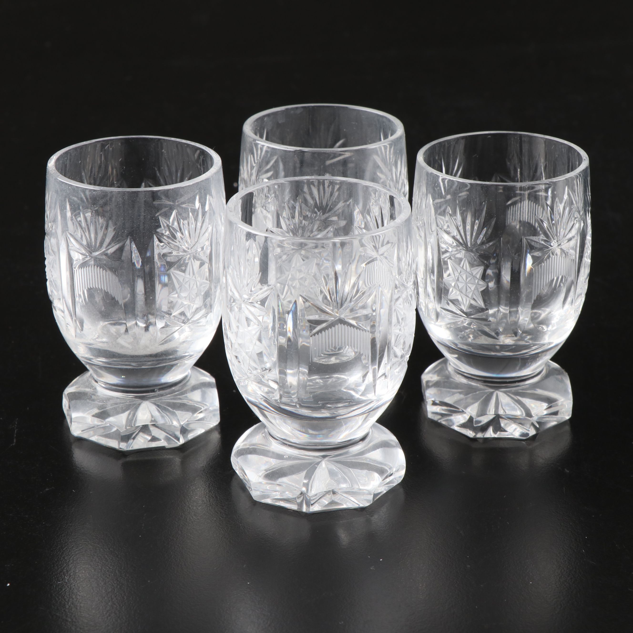Waterford Crystal "Lismore" Champagne Glasses with Other Crystal Stemware