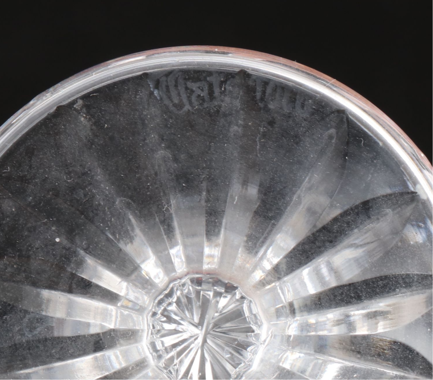 Waterford Crystal "Lismore" Champagne Glasses with Other Crystal Stemware