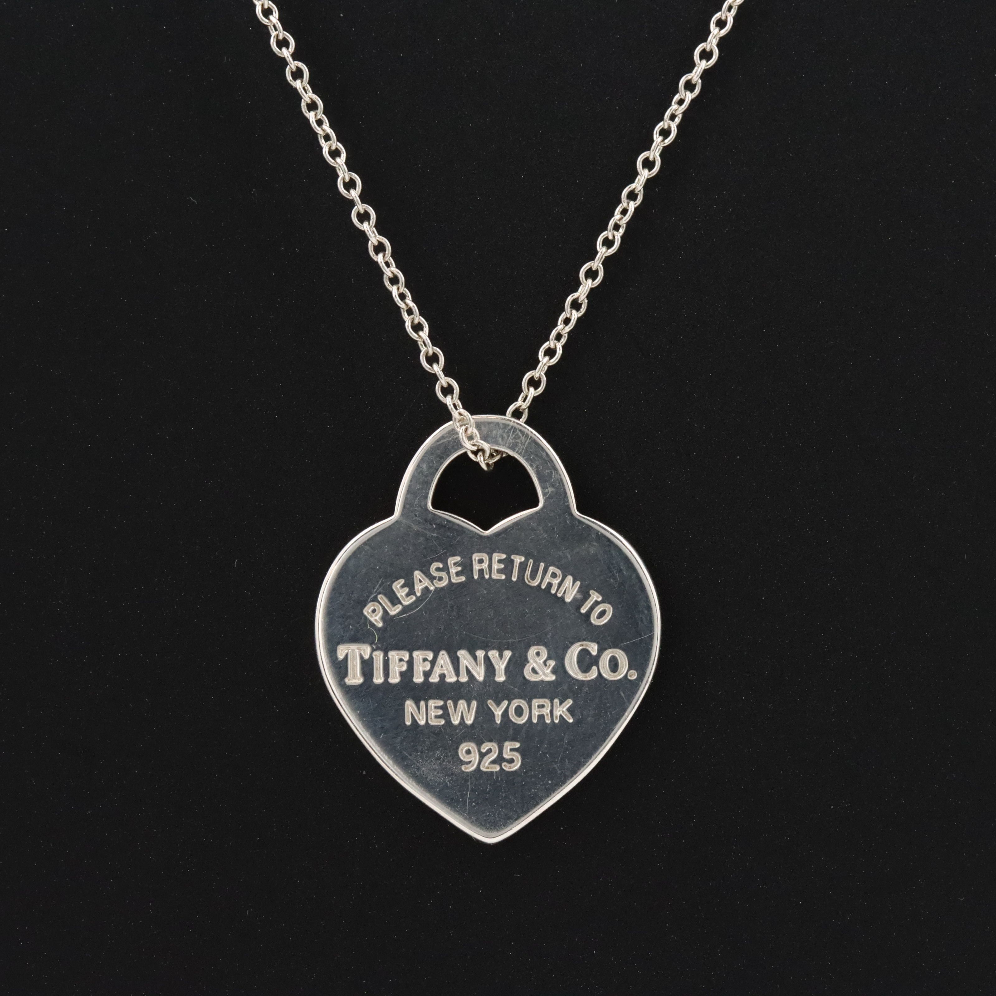 Tiffany & Co. Return to Tiffany Sterling Heart Necklace