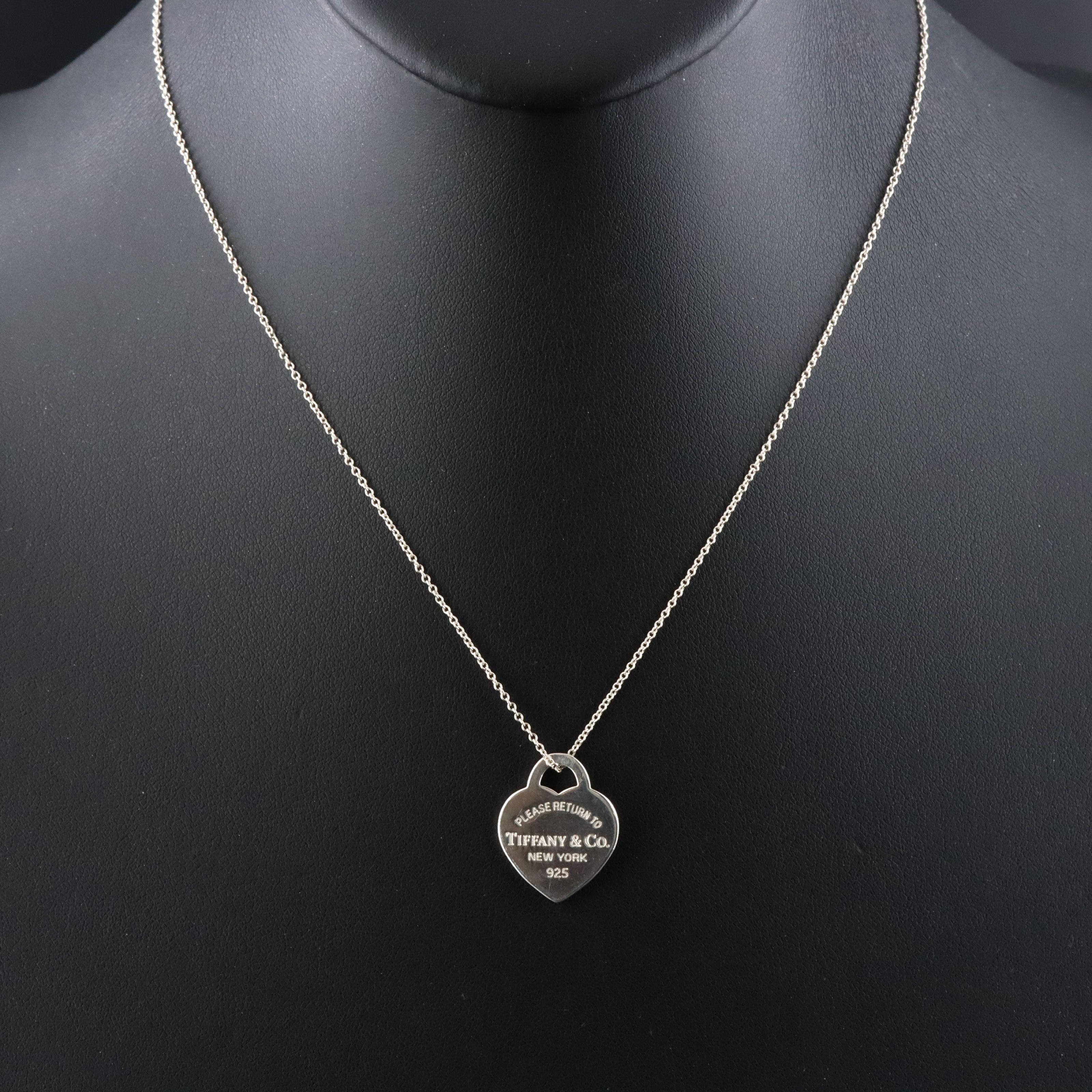 Tiffany & Co. Return to Tiffany Sterling Heart Necklace