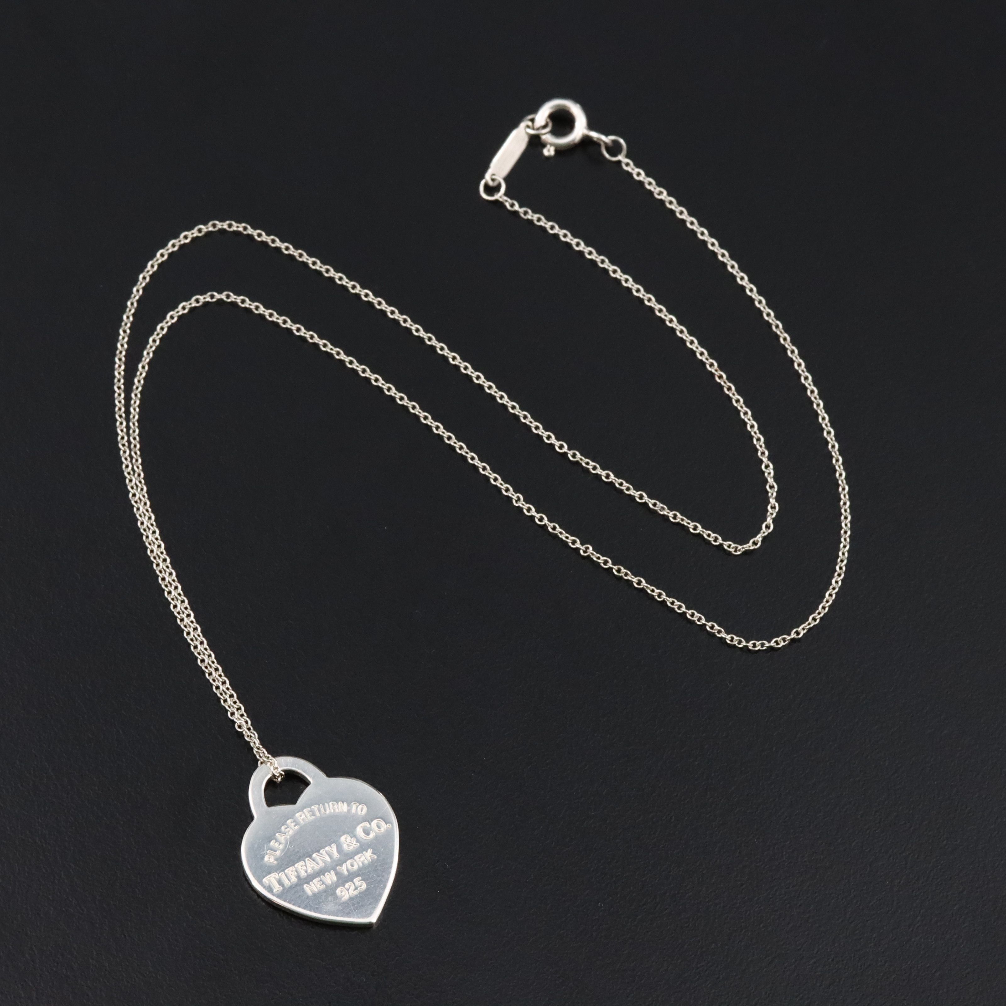 Tiffany & Co. Return to Tiffany Sterling Heart Necklace