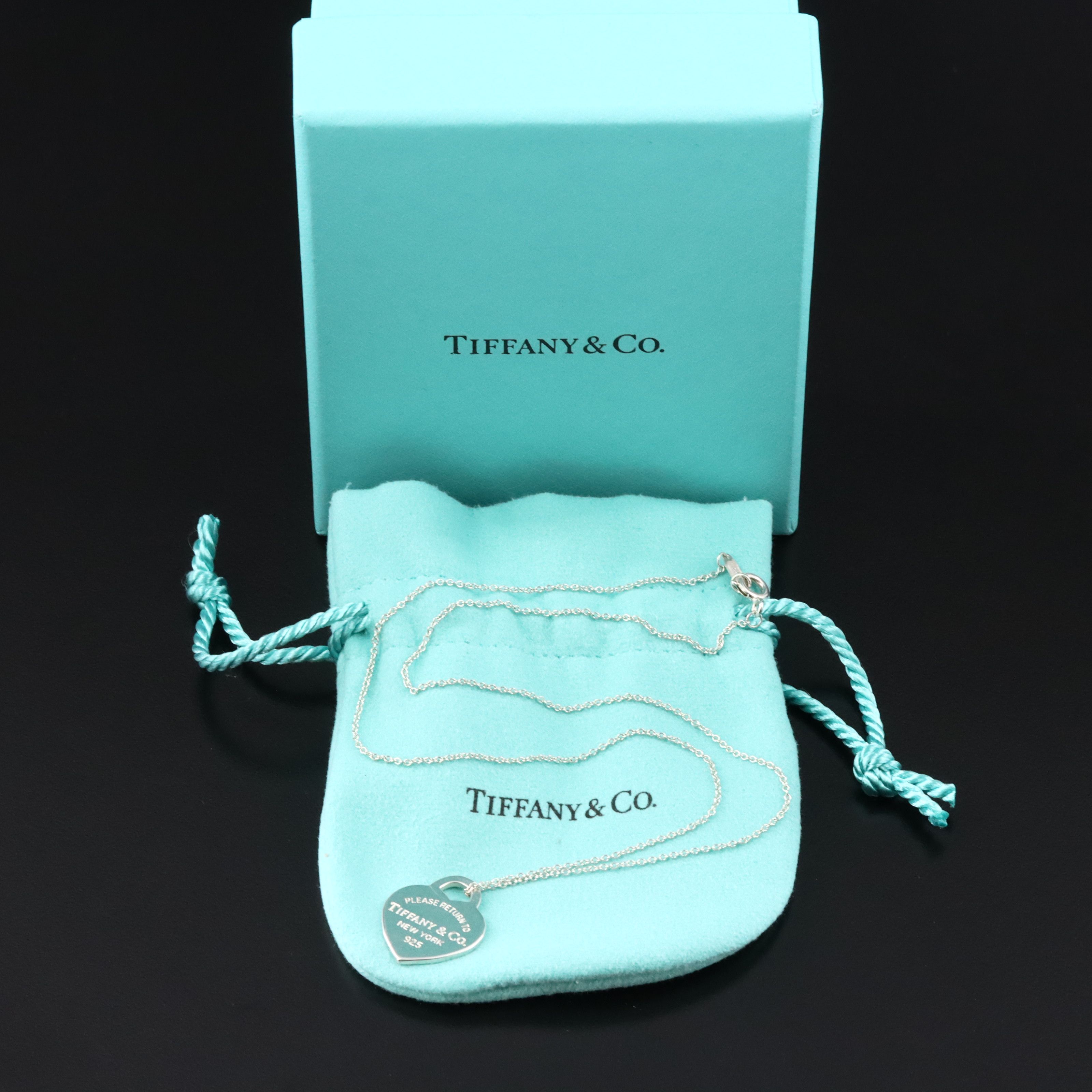 Tiffany & Co. Return to Tiffany Sterling Heart Necklace