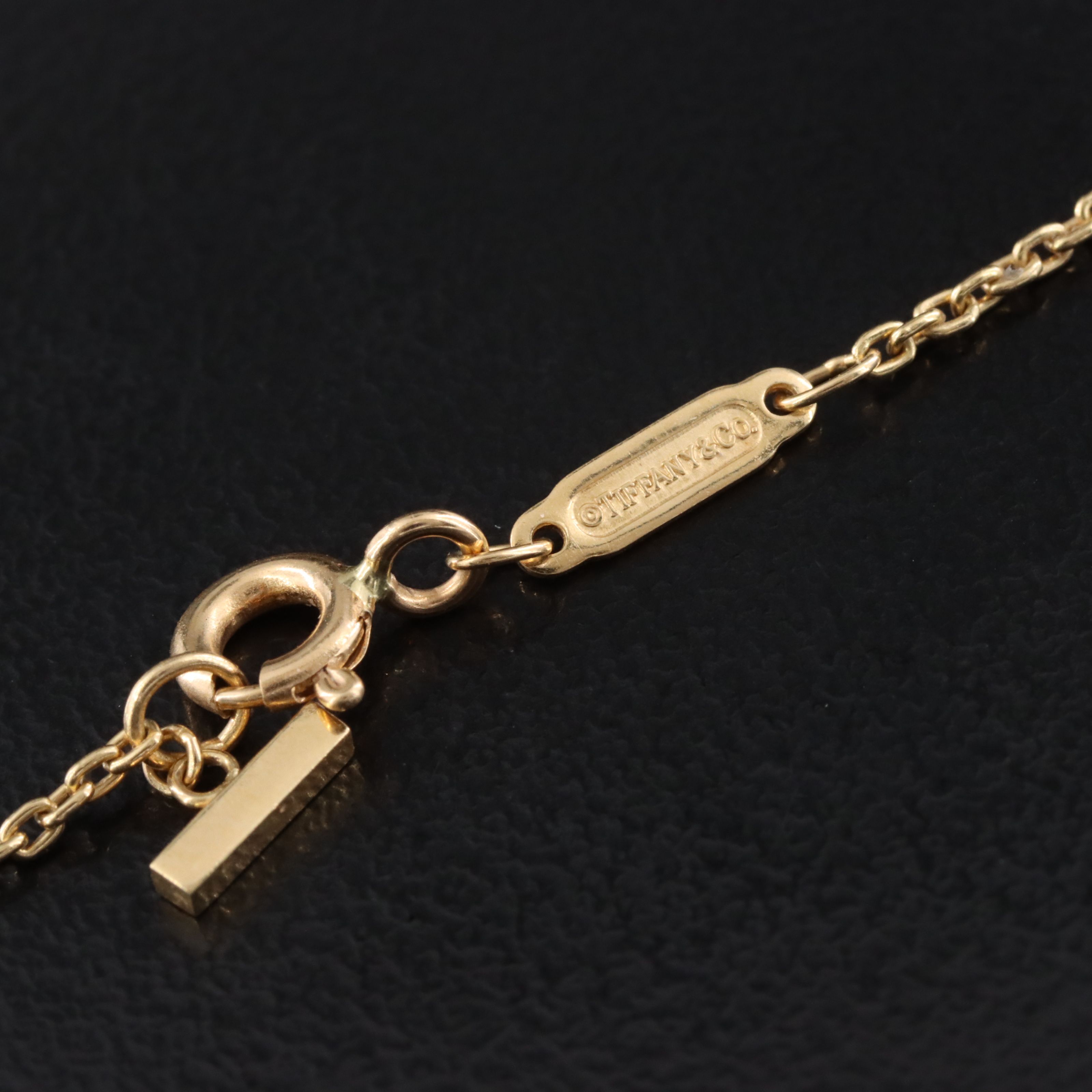 Tiffany & Co.  Medium "T" Smile 18K Diamond Necklace