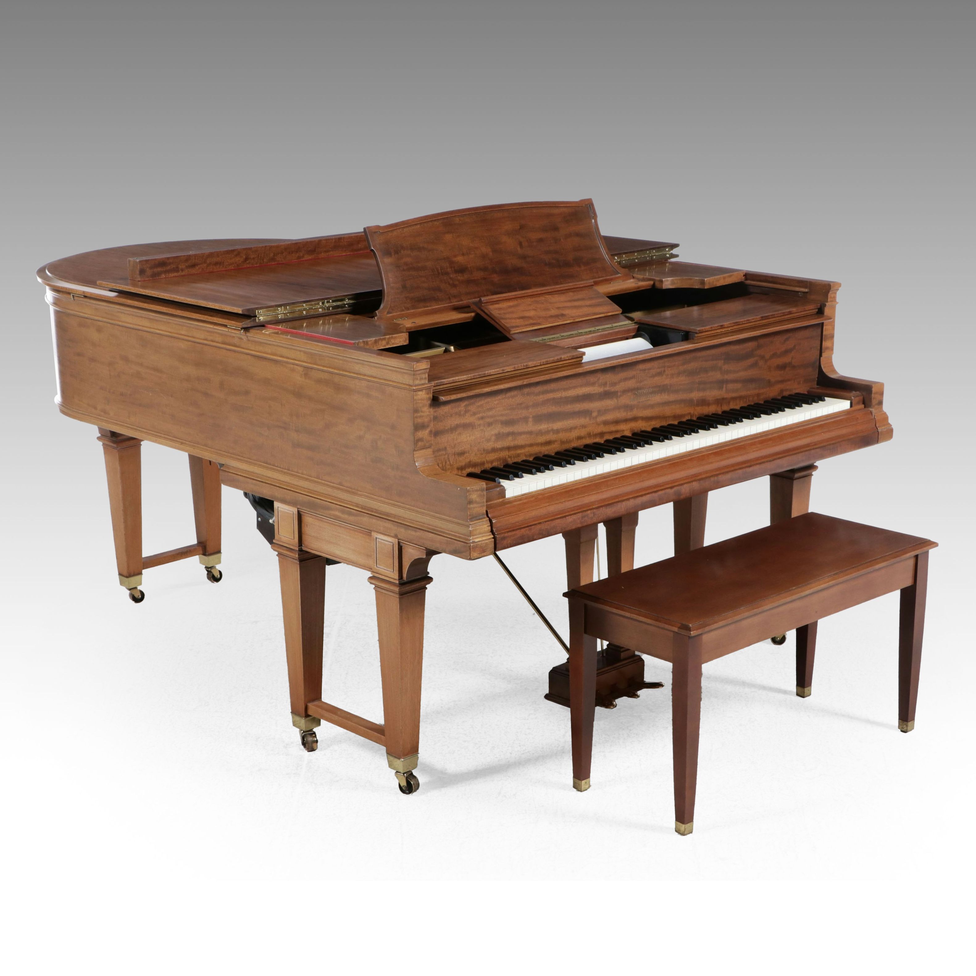 Steinway & Sons Duo-Art Pianola Reproducing Mahogany Grand Piano