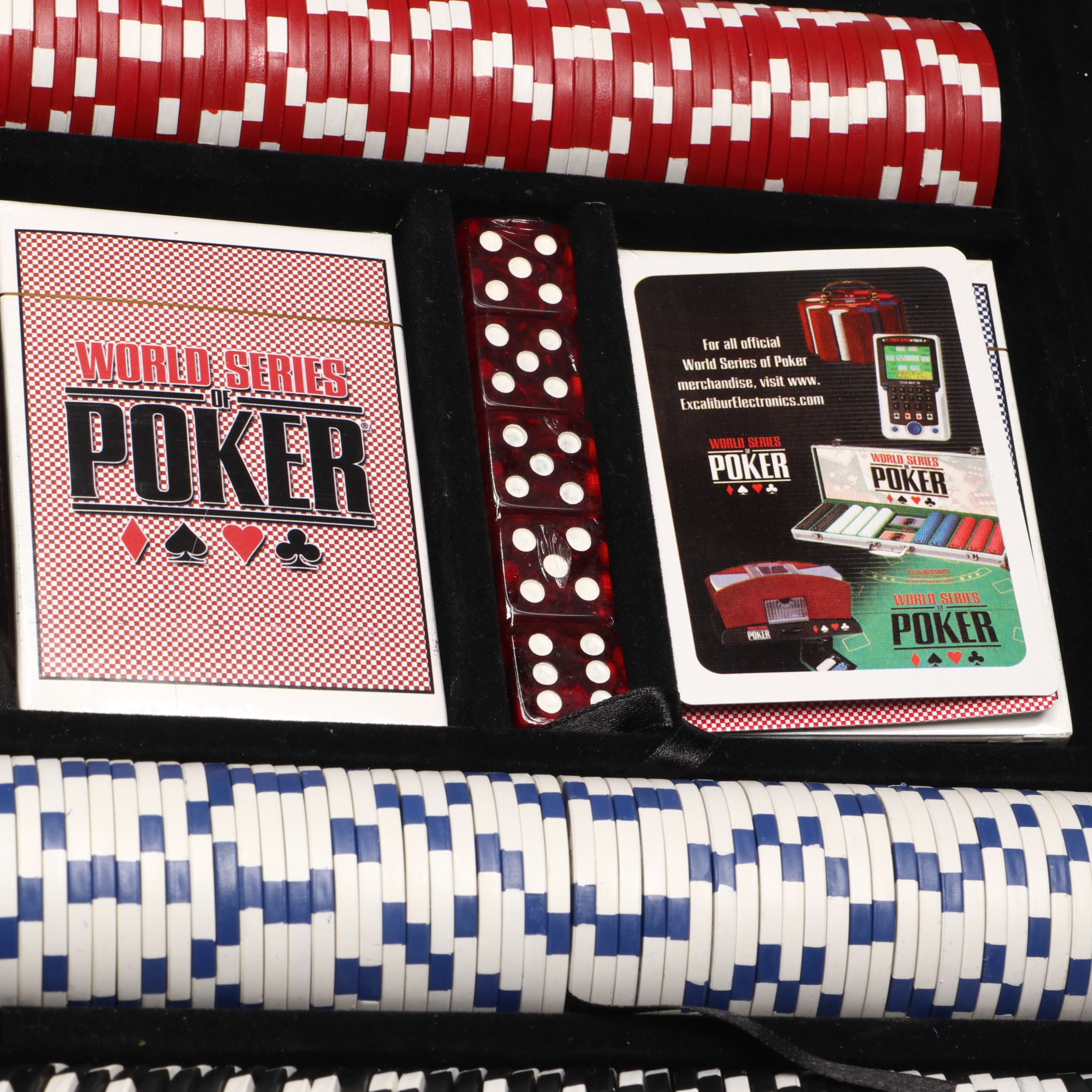 Excalibur Electronics World Series of Poker Cards with Chips and Dice