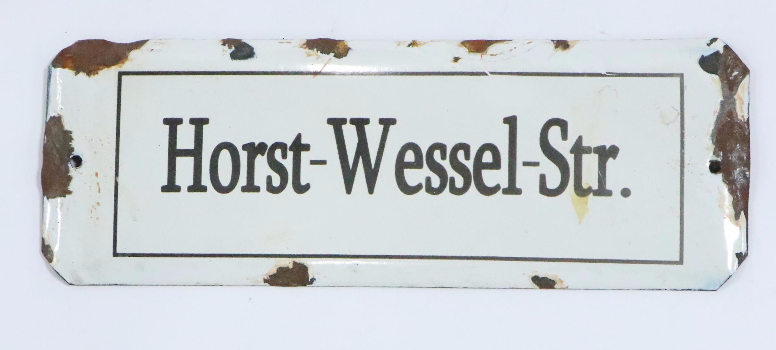 "Horst-Wessel-Str.", "Smoking Permitted" and Other Sign, Early to Mid-20th C.
