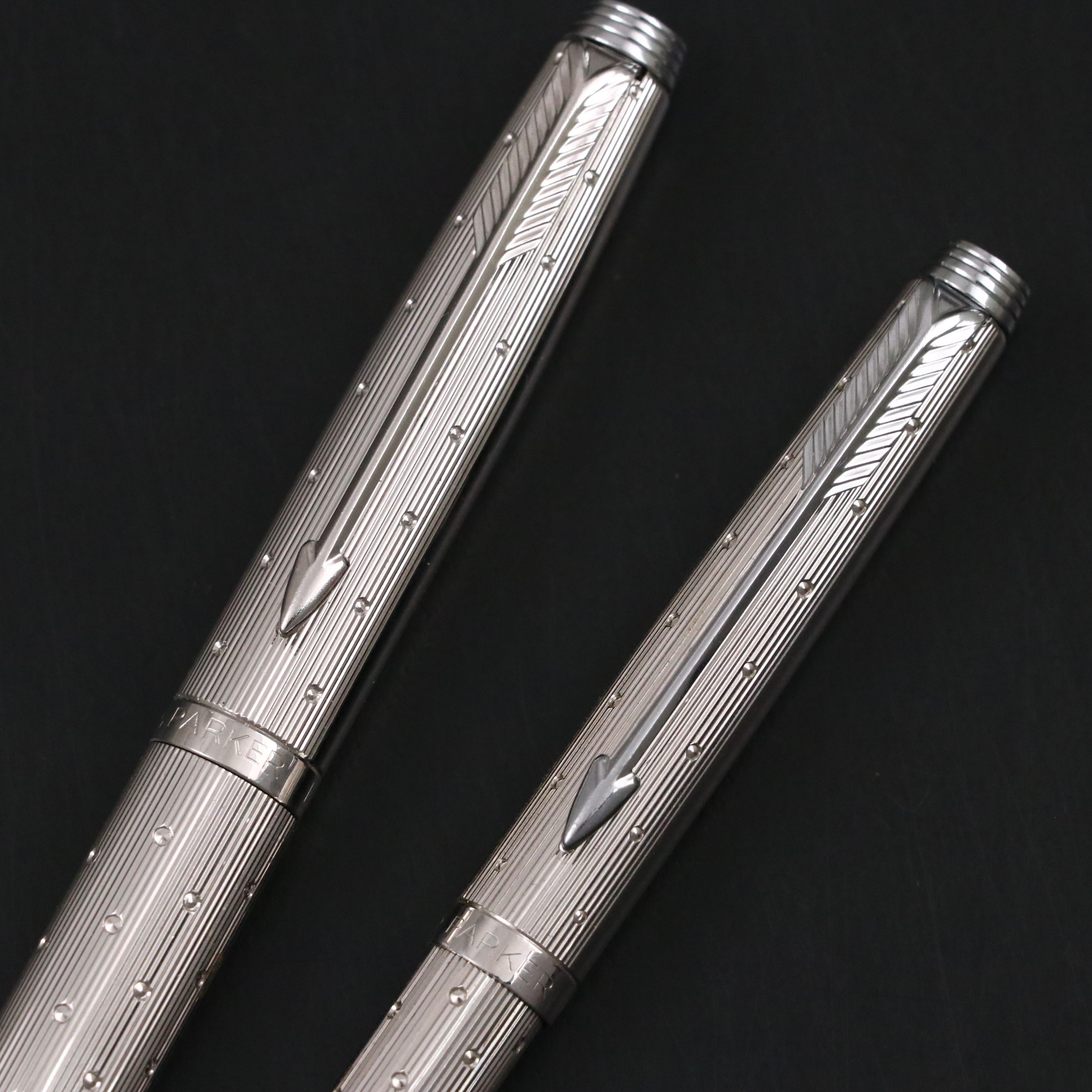 Fordham & Faulkner Weighted Sterling Inkwell with Parker Pen Set and More Décor