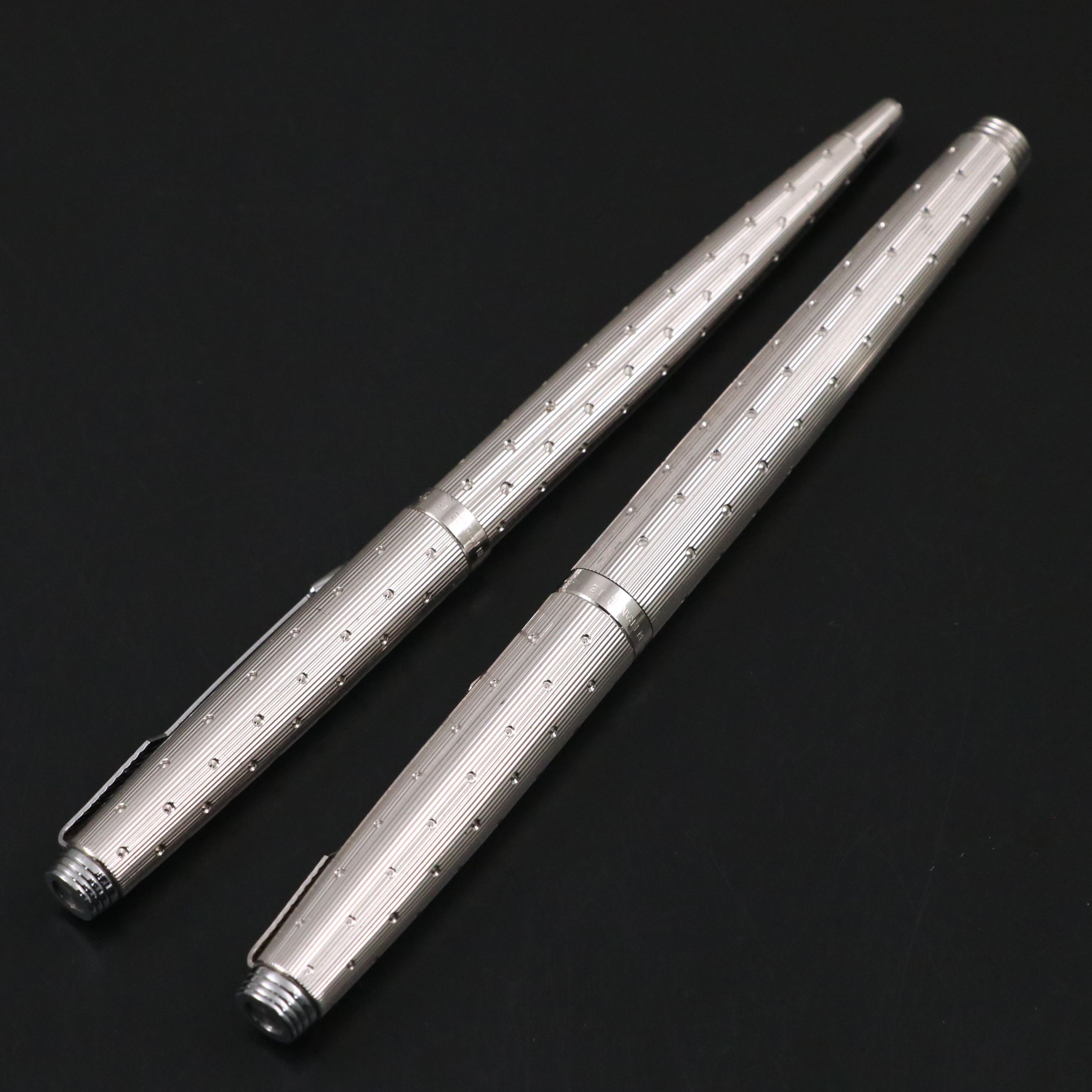 Fordham & Faulkner Weighted Sterling Inkwell with Parker Pen Set and More Décor