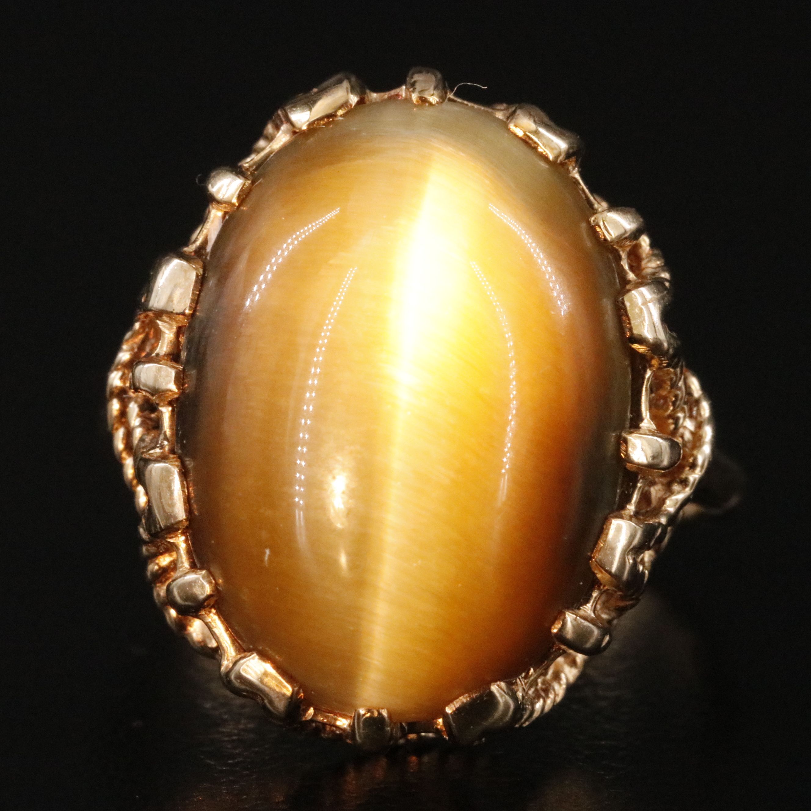 1960s 10K Tiger's Eye Ring