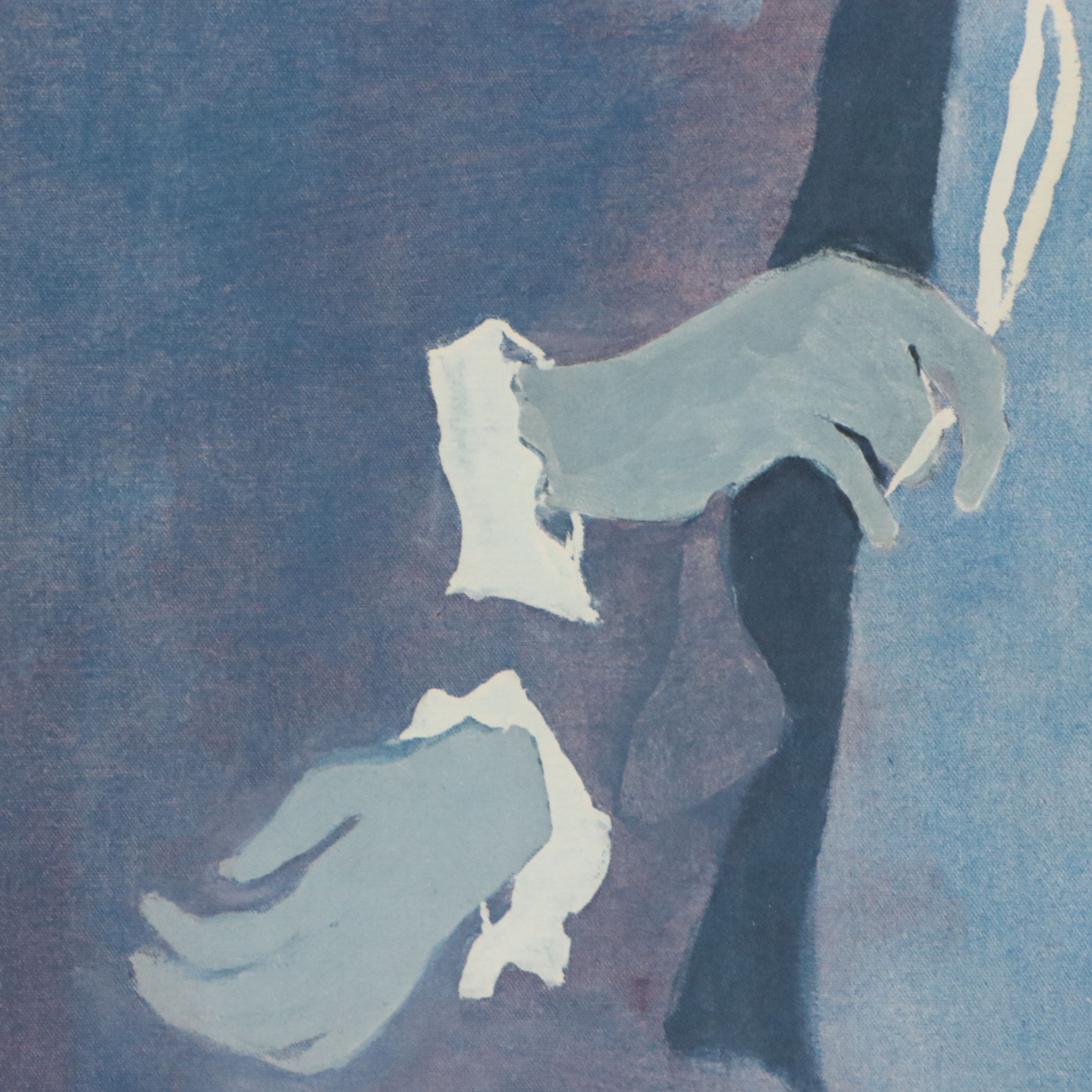 Offset Lithograph After Alice Valenstein of Seated Figure, Late 20th Century