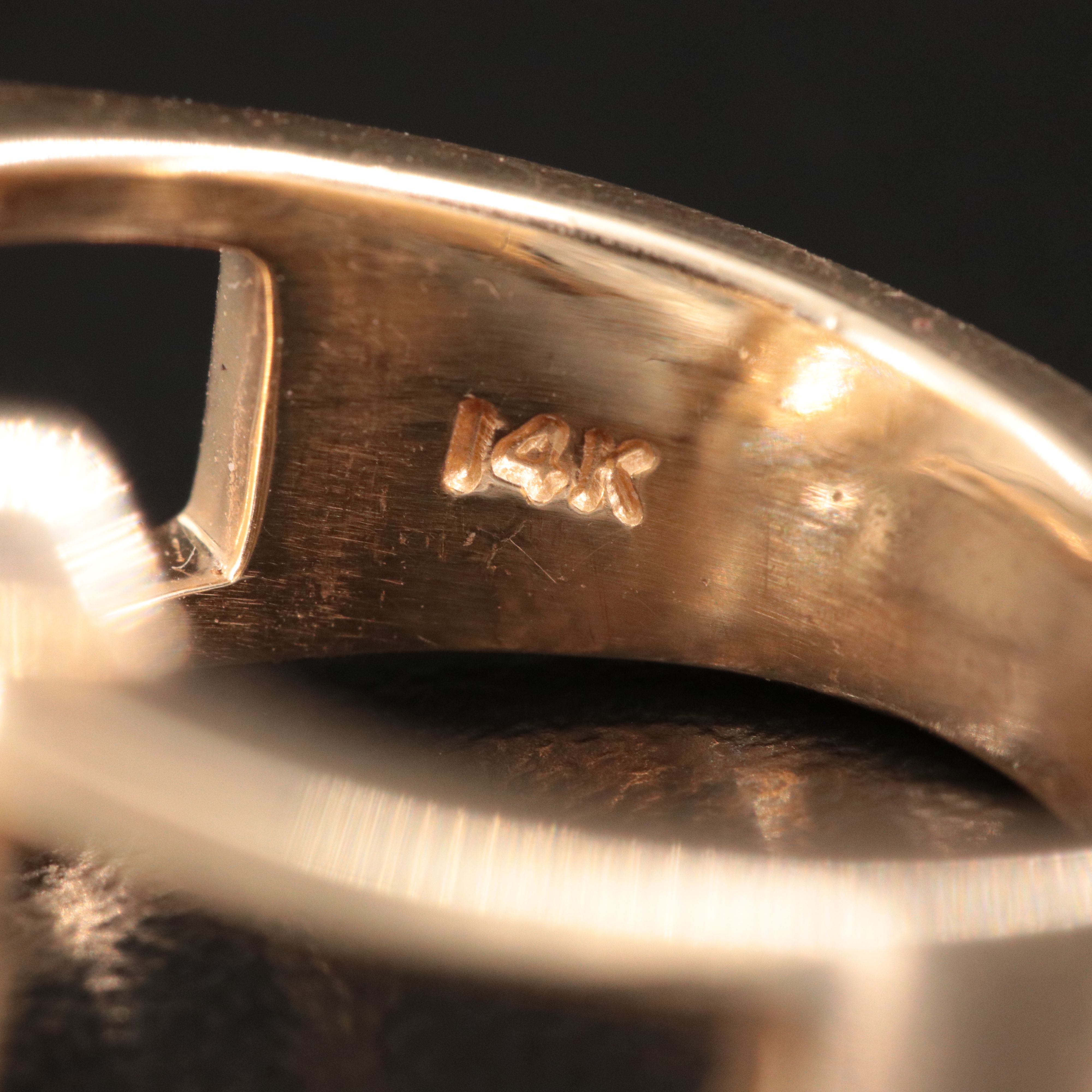 14K 13.04 CT Rutilated Quartz and Diamond Ring