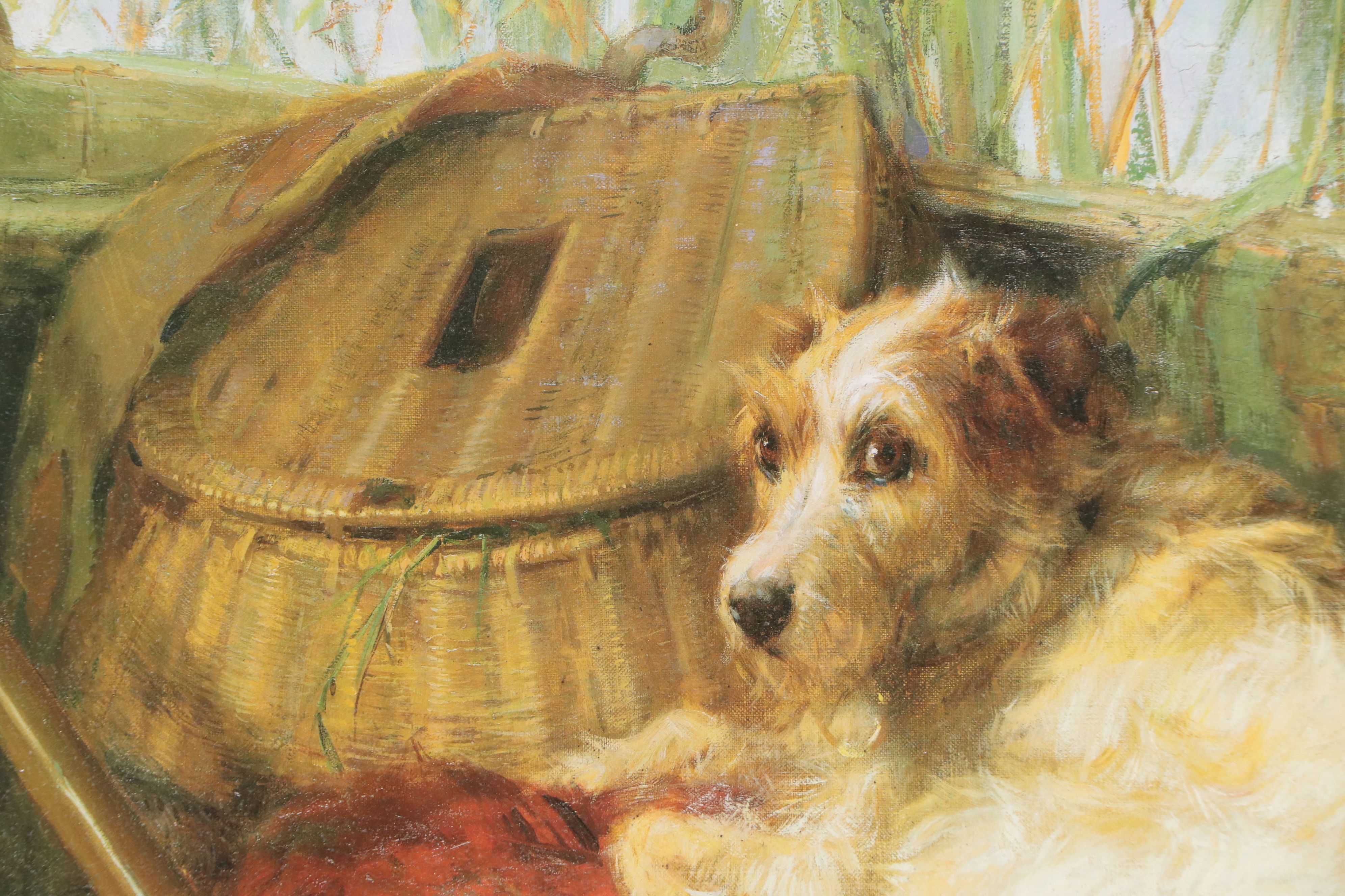 Offset Lithograph After Philip E. Stretton "Left in Charge"