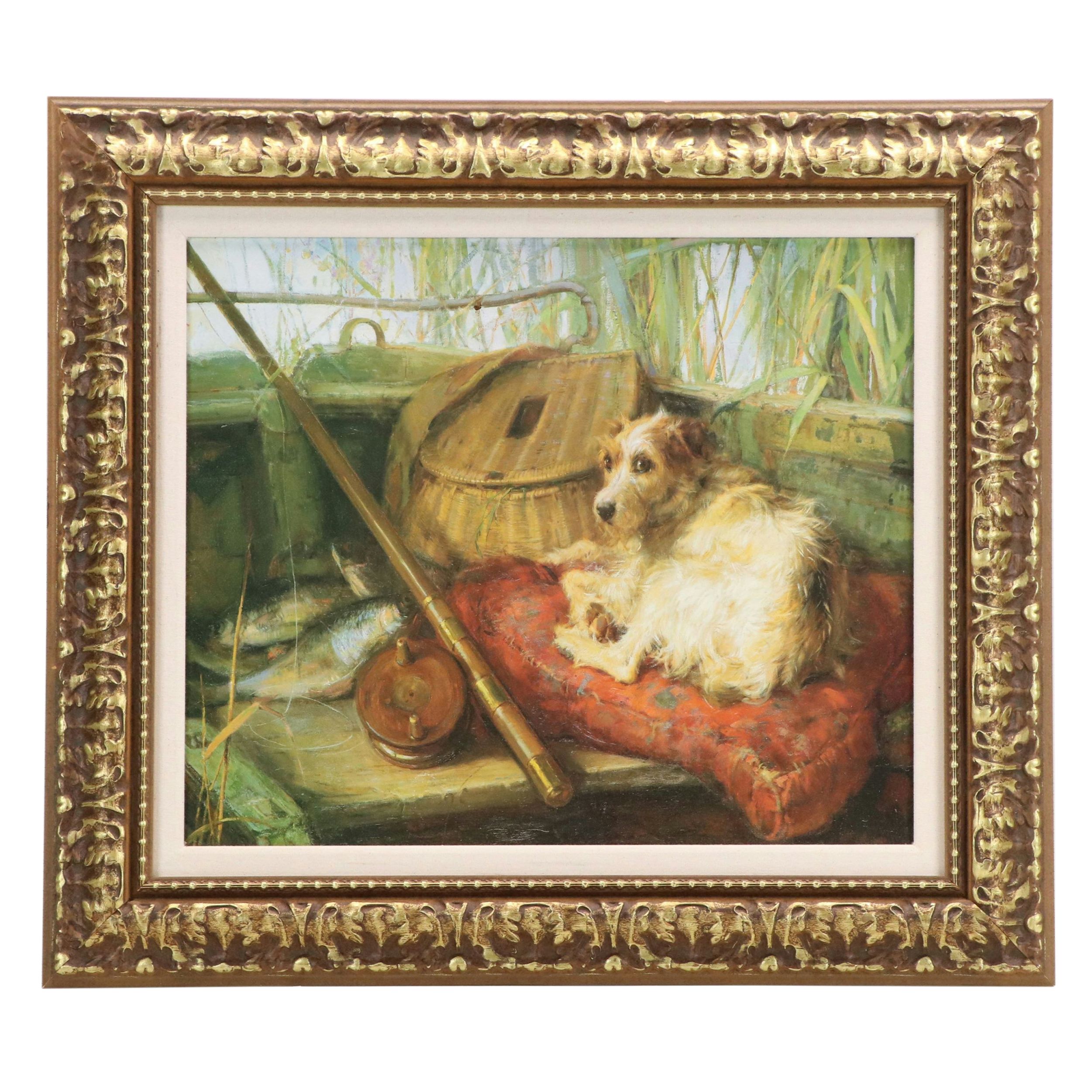 Offset Lithograph After Philip E. Stretton "Left in Charge"