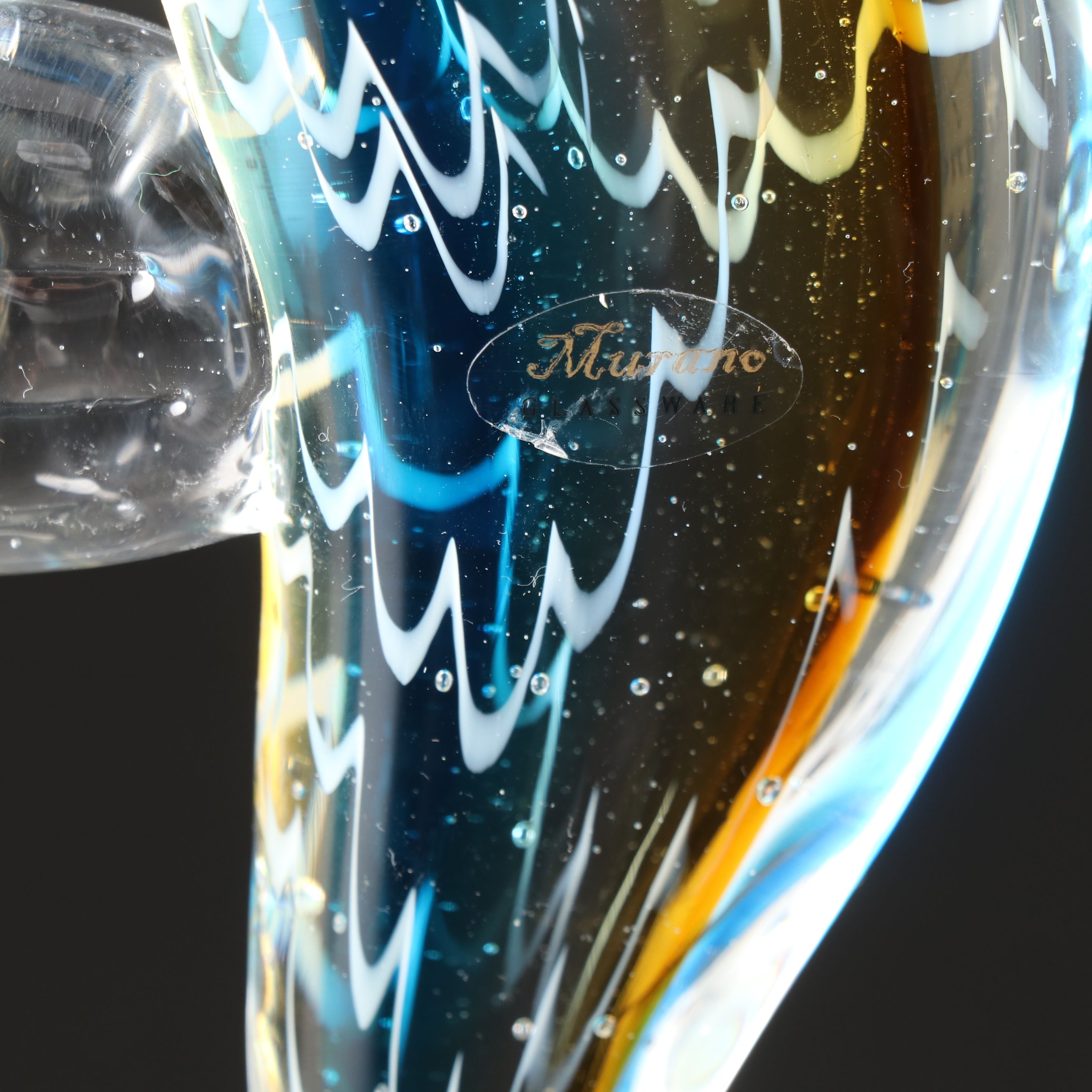 Murano Handblown Glass Seahorse Figure and Jellyfish Paperweight and Other Décor