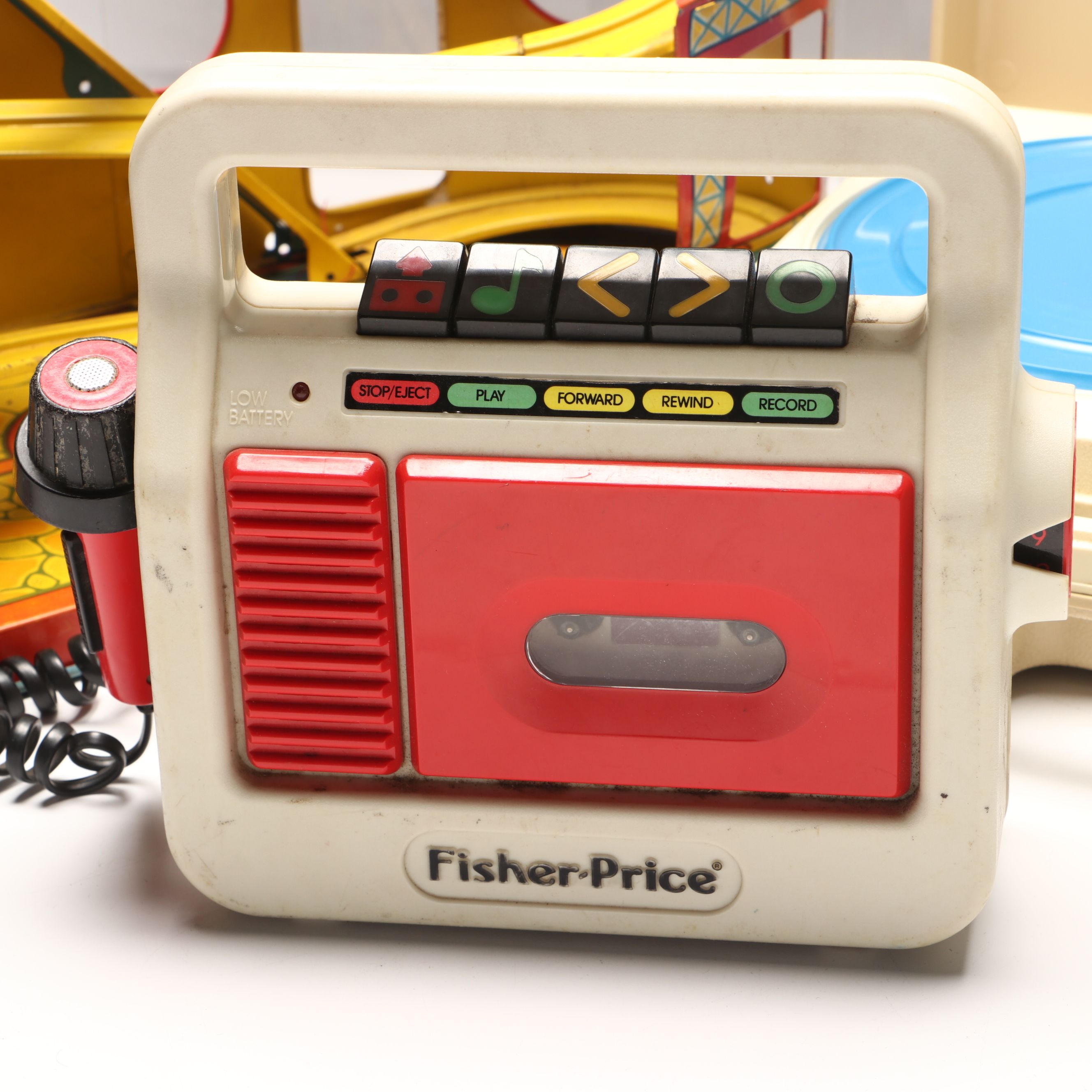 Fisher-Price Tape Recorder and Phonograph with More Vintage Toys