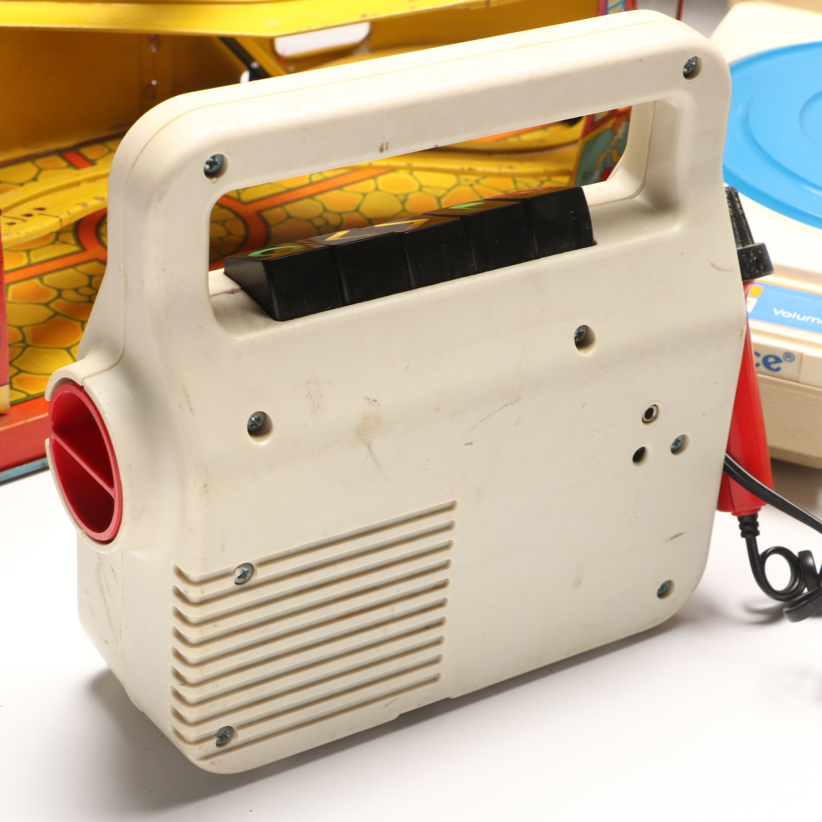 Fisher-Price Tape Recorder and Phonograph with More Vintage Toys