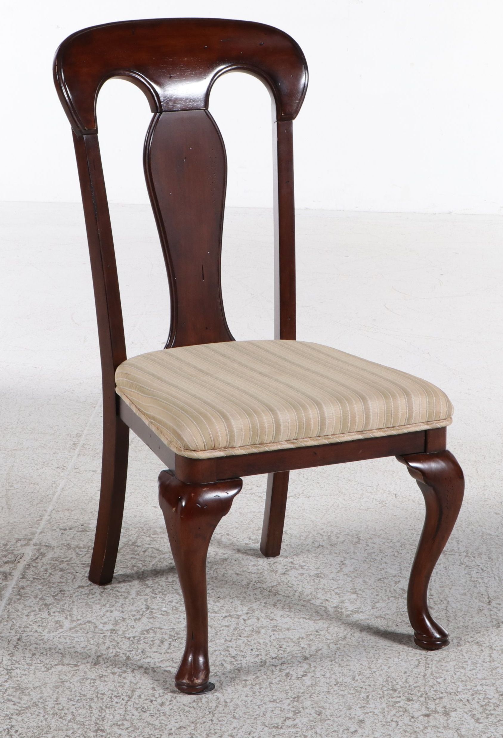 Queen Anne Style Mahogany Side Chair