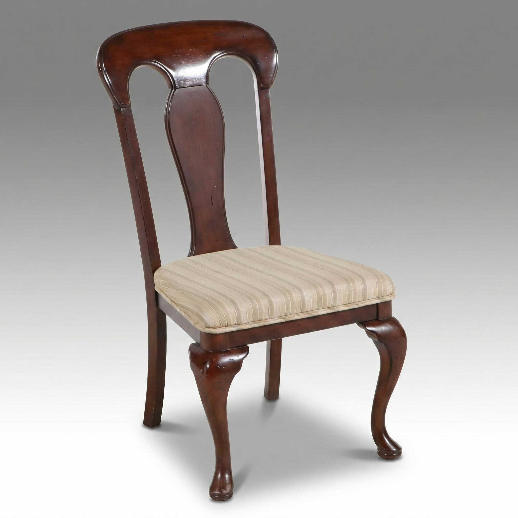 Queen Anne Style Mahogany Side Chair