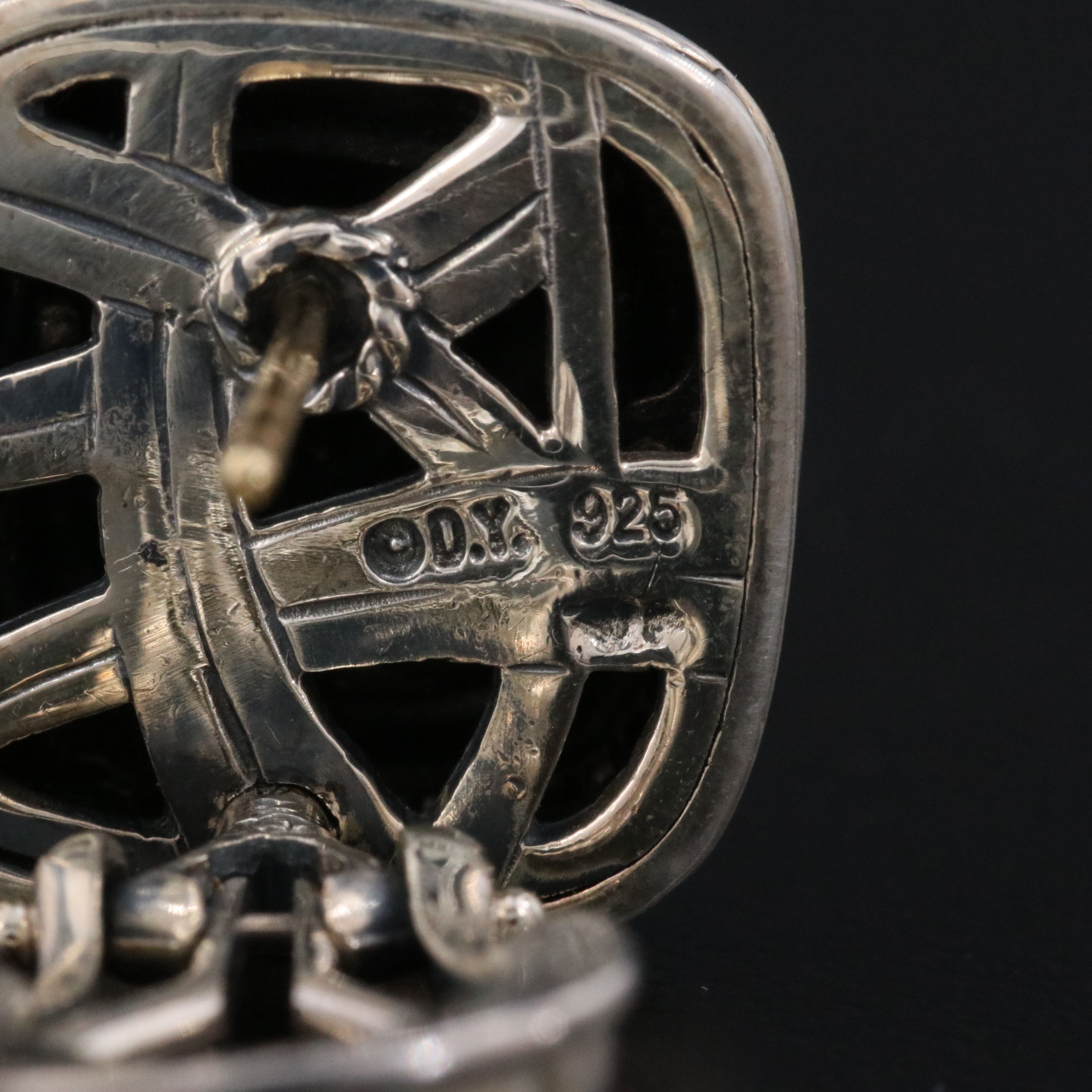 David Yurman Albion Sterling 0.33 CTW Diamond Cable Earrings