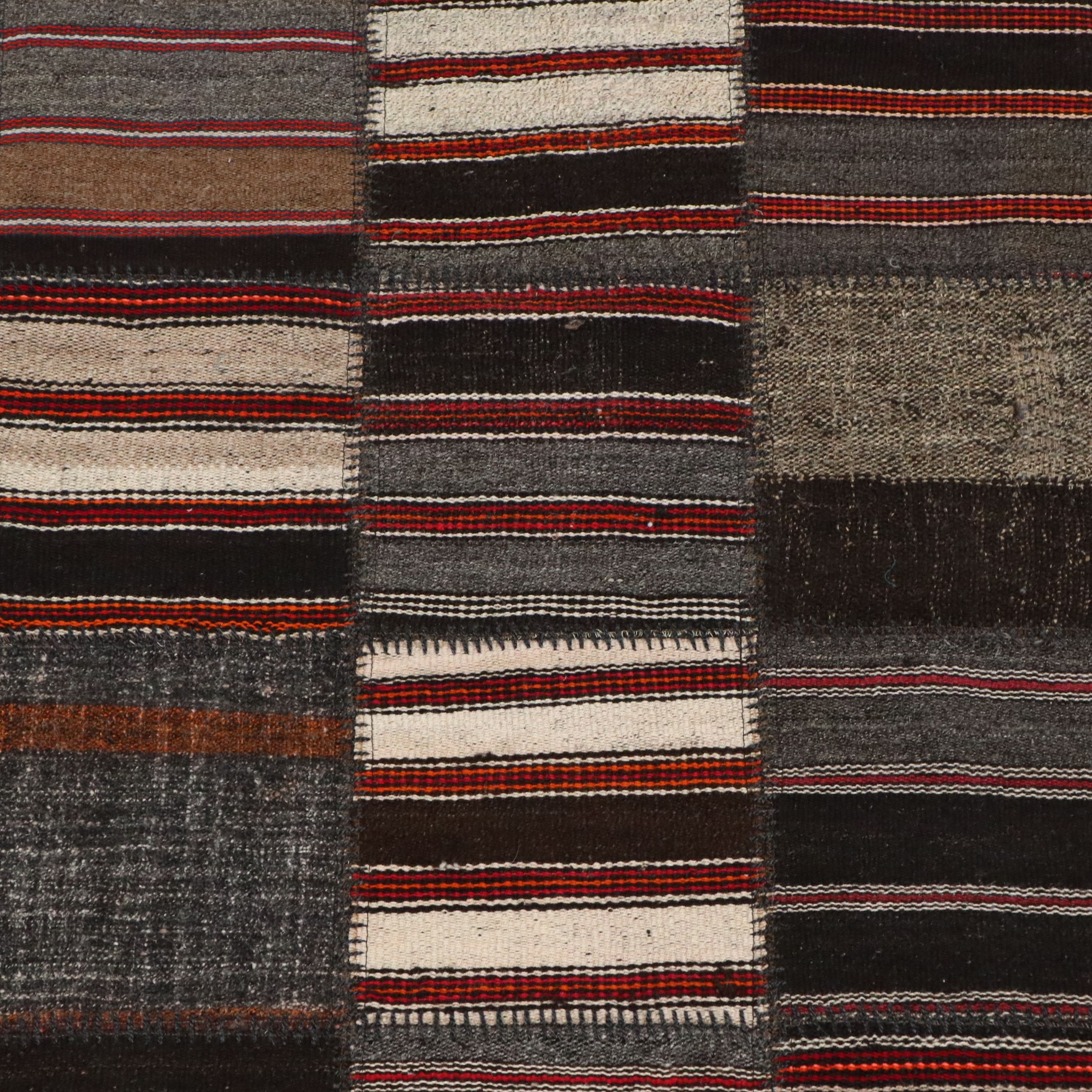 3' x 11'6 Handmade Turkish Patchwork Carpet Runner