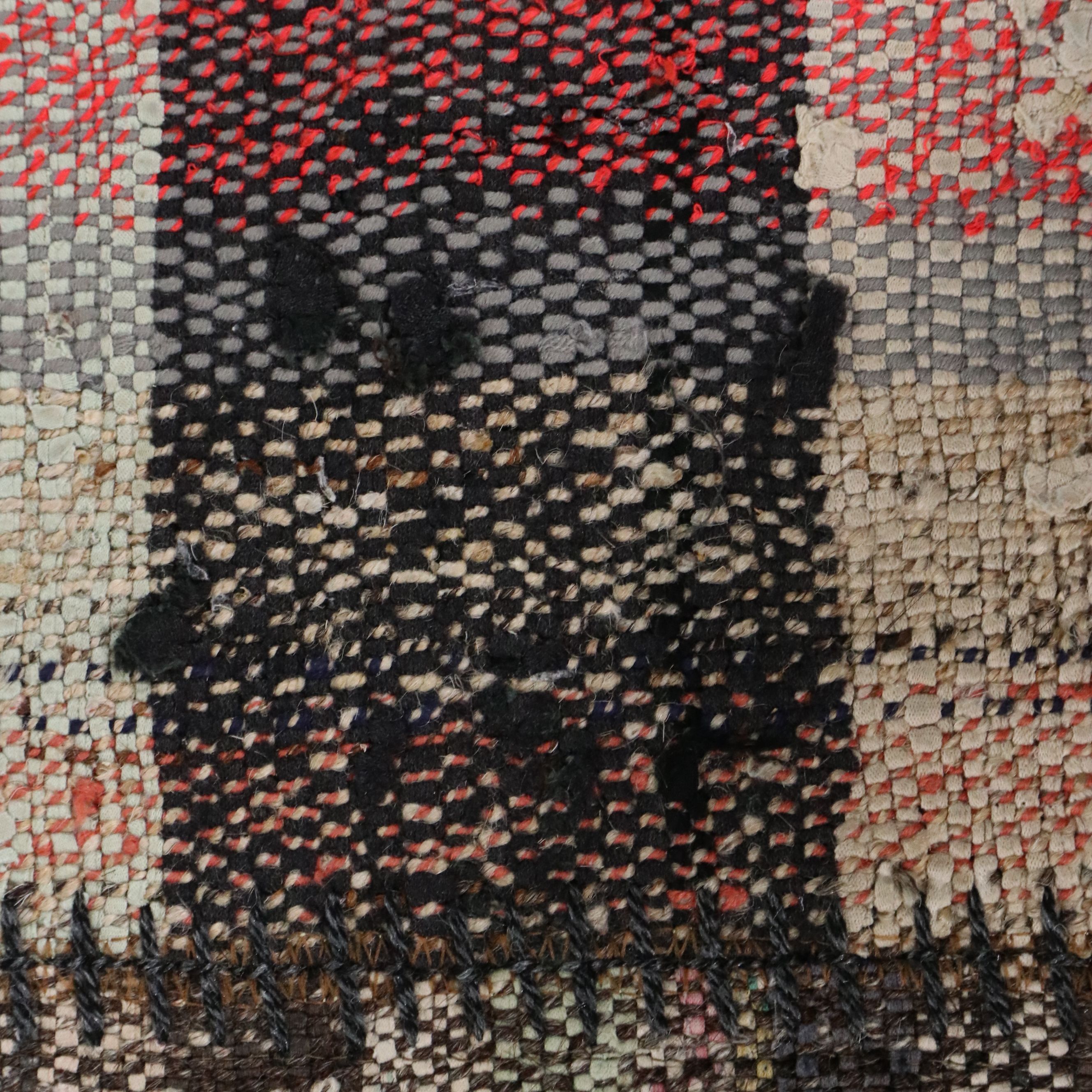 2'4 x 10'3 Handmade Turkish Patchwork Carpet Runner