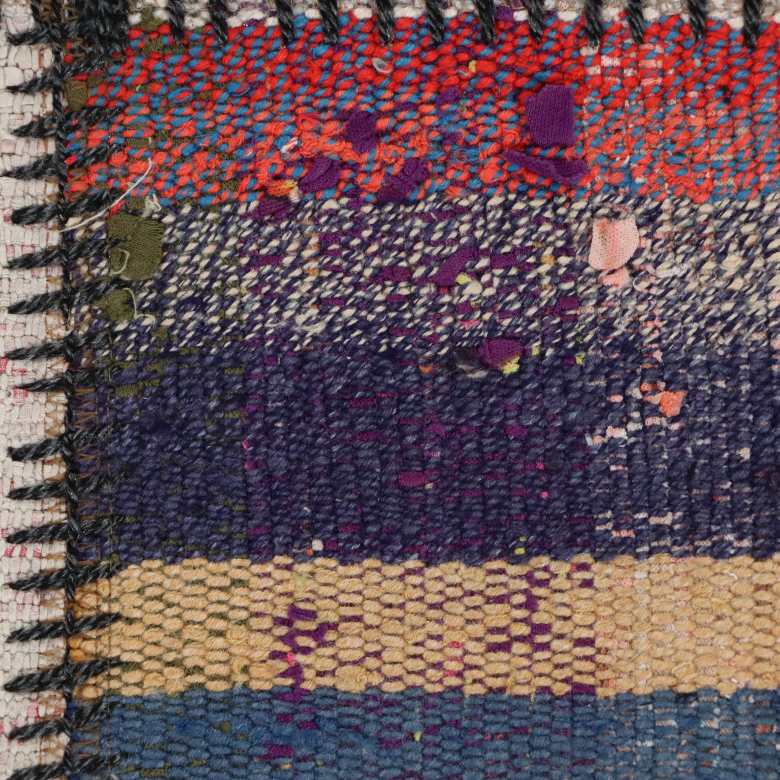 2'4 x 10'3 Handmade Turkish Patchwork Carpet Runner