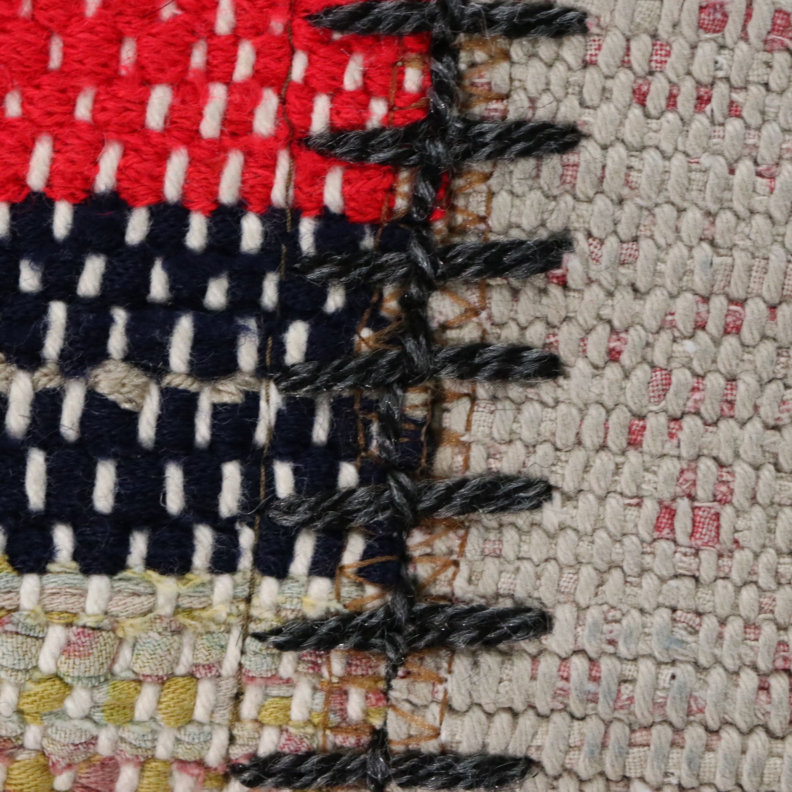 2'4 x 10'3 Handmade Turkish Patchwork Carpet Runner