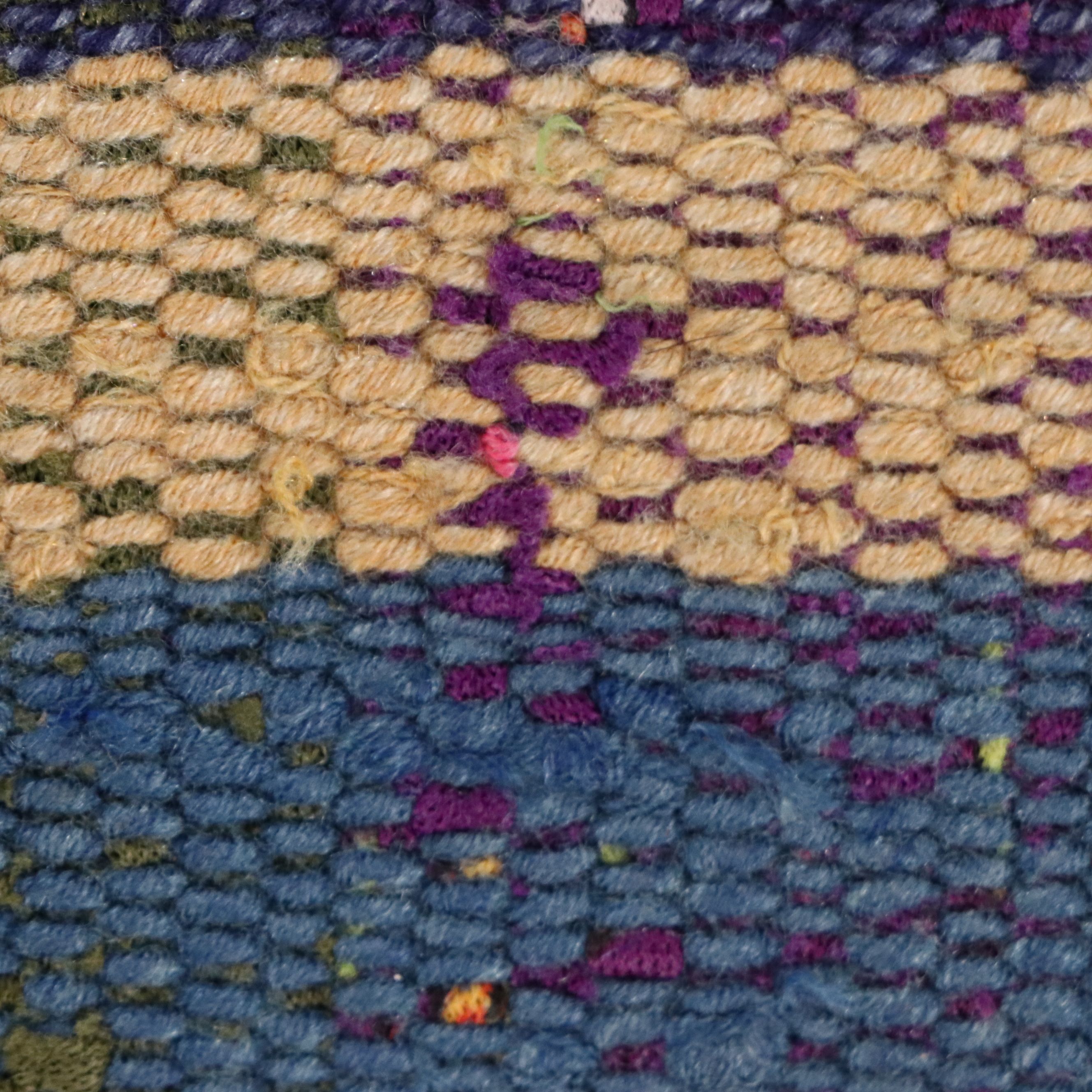 2'4 x 10'3 Handmade Turkish Patchwork Carpet Runner