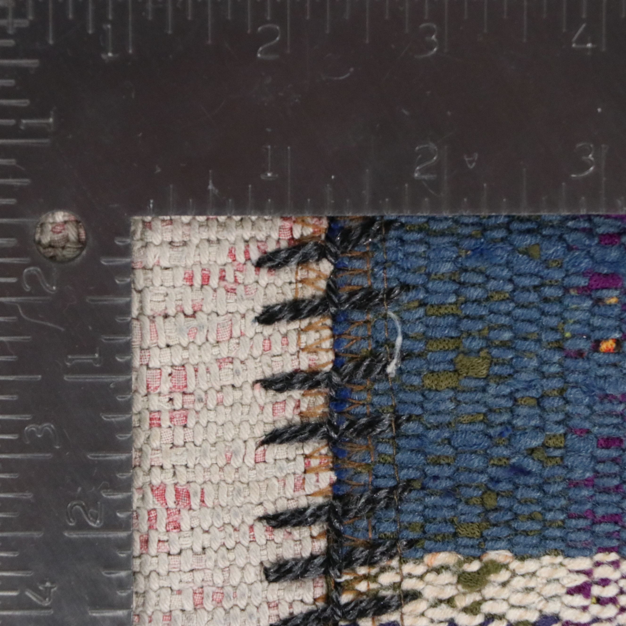 2'4 x 10'3 Handmade Turkish Patchwork Carpet Runner