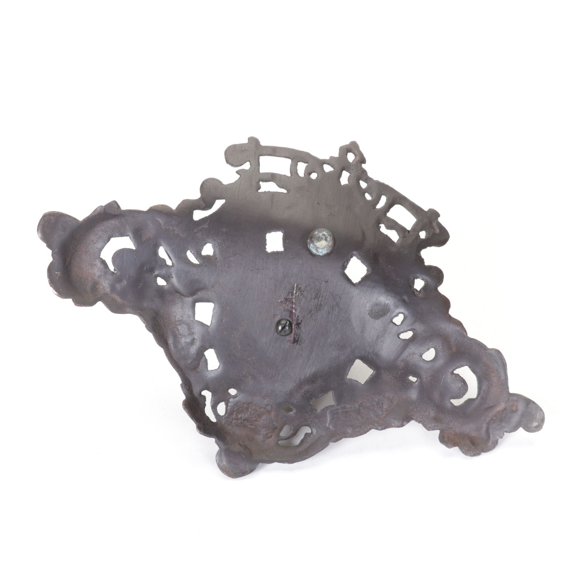 Rococo Style Inkwell, Candlestick and Ashtray with Matchbox Holder