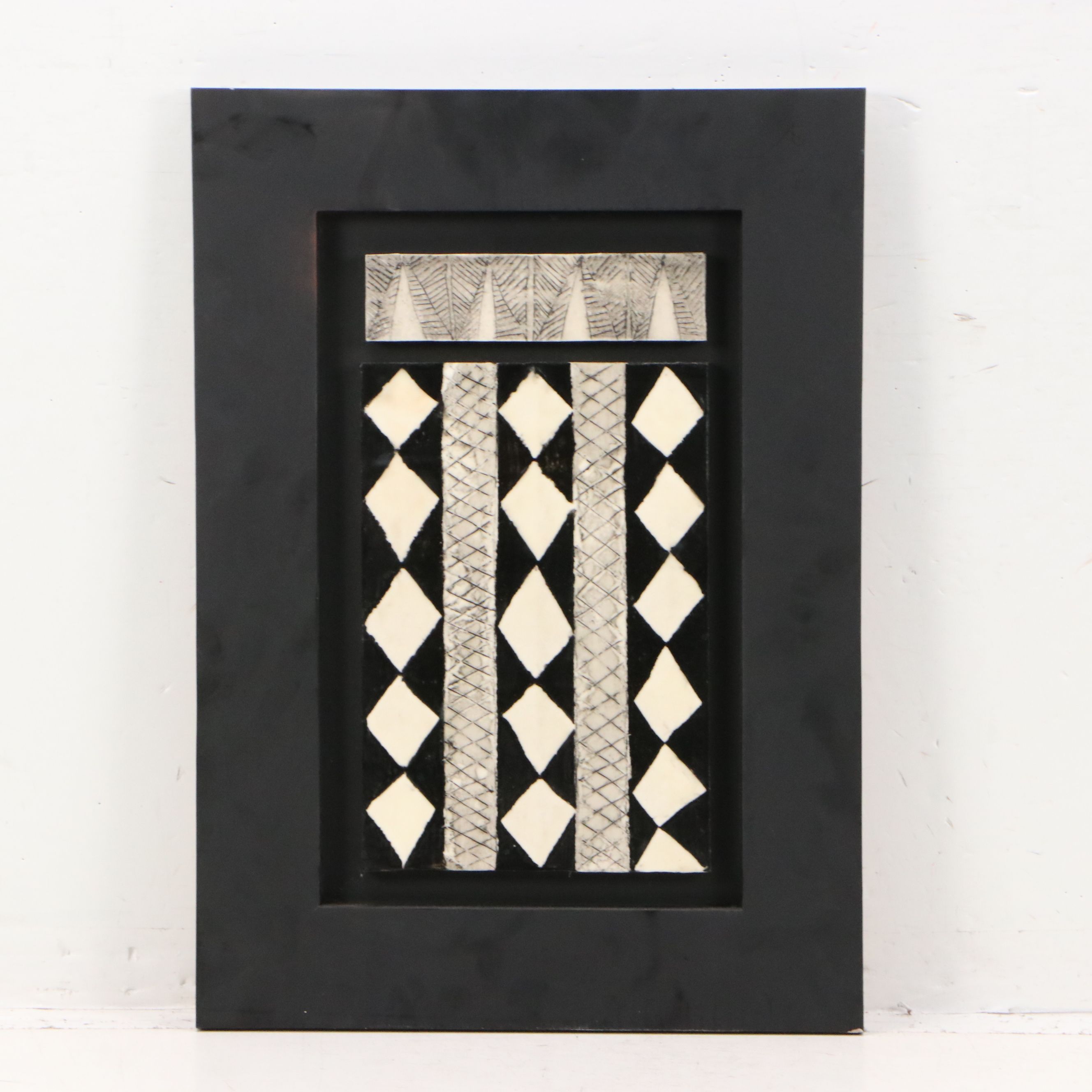 Anne Straus Encaustic Oil Paintings "Rhythms I" and "Rhythms II," 2007