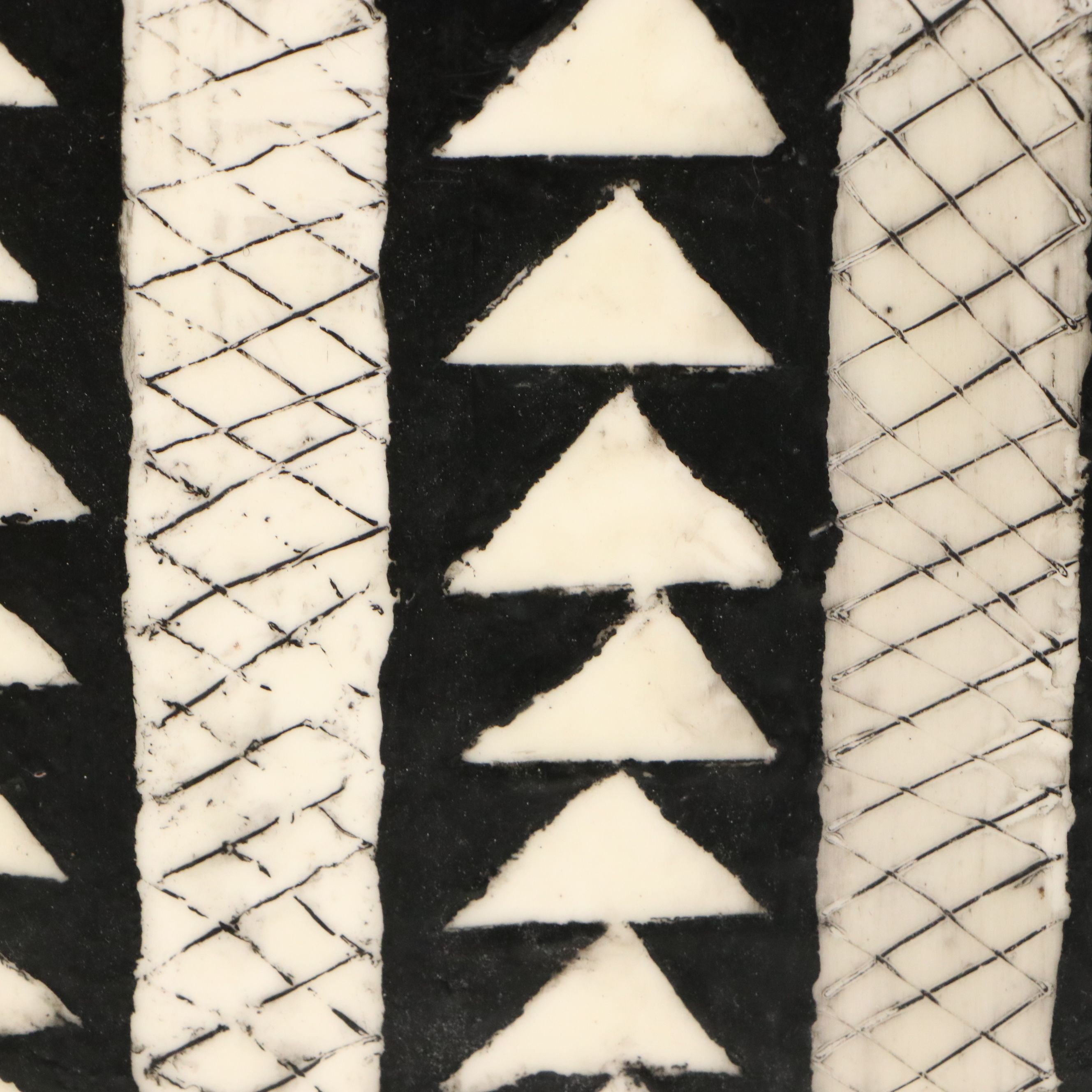 Anne Straus Encaustic Oil Paintings "Rhythms I" and "Rhythms II," 2007