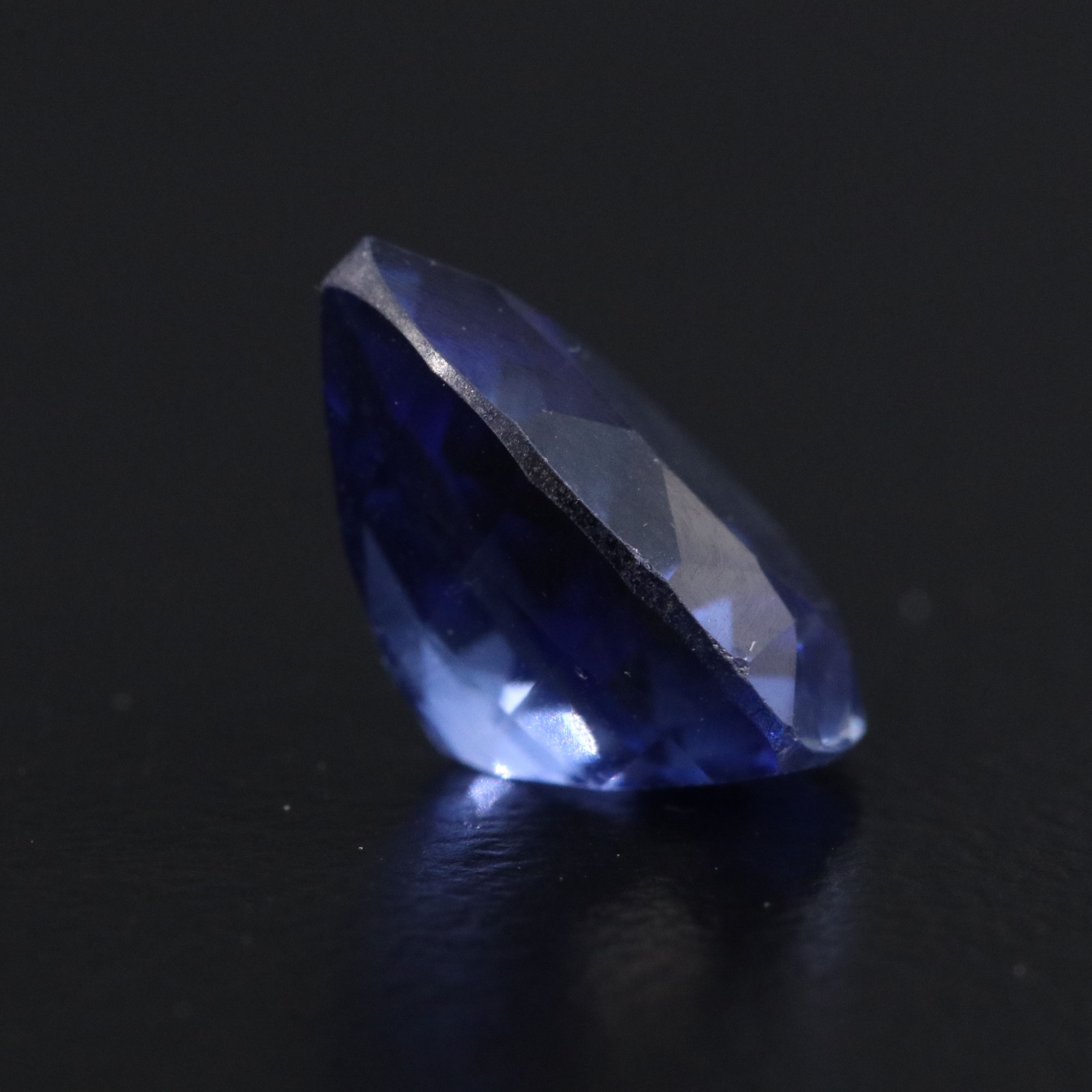 Loose 3.28 CT Lab Grown Sapphire