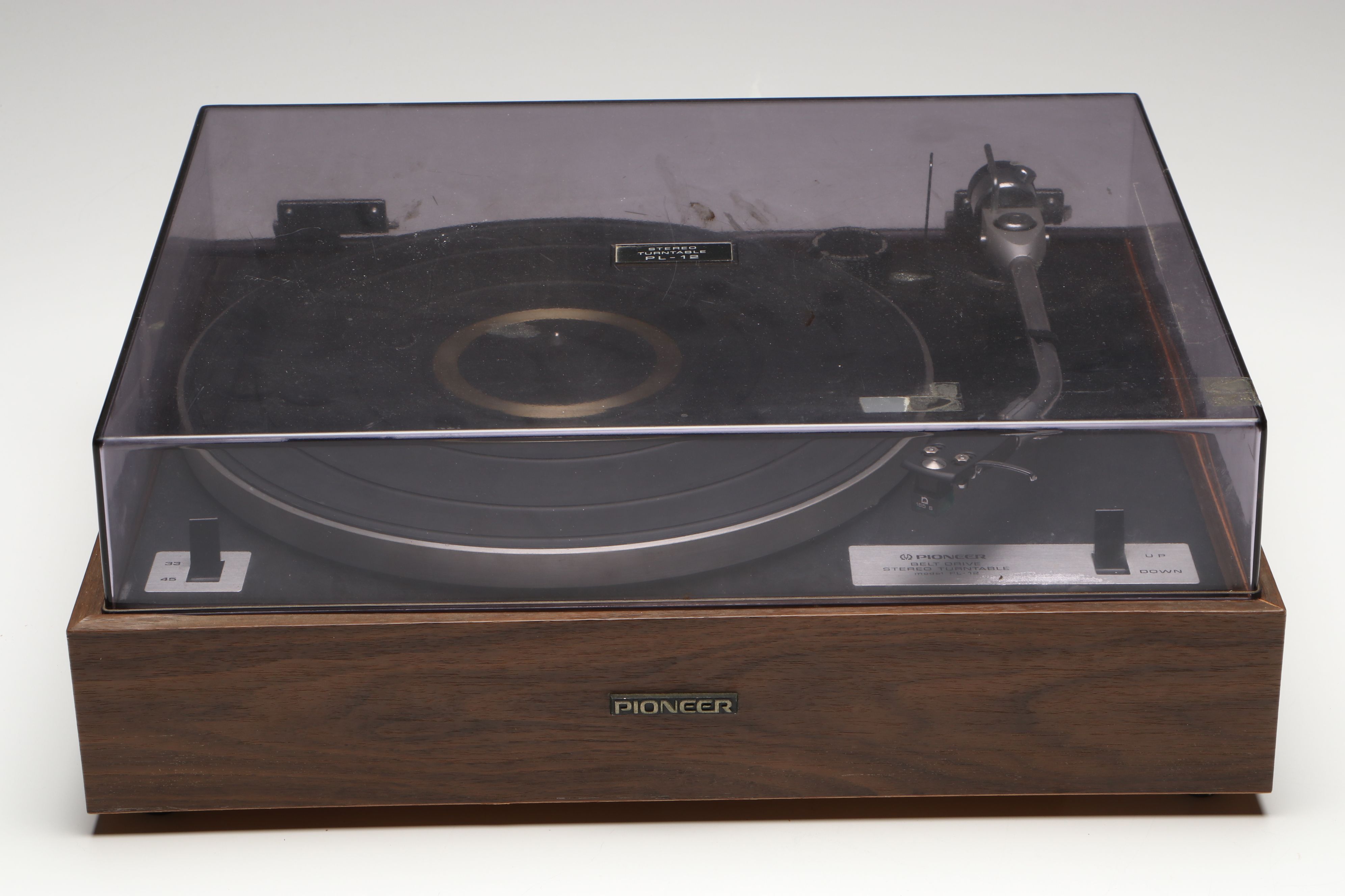 Pioneer PL-12 Turntable with SX-440 Stereo Receiver, Late 20th Century