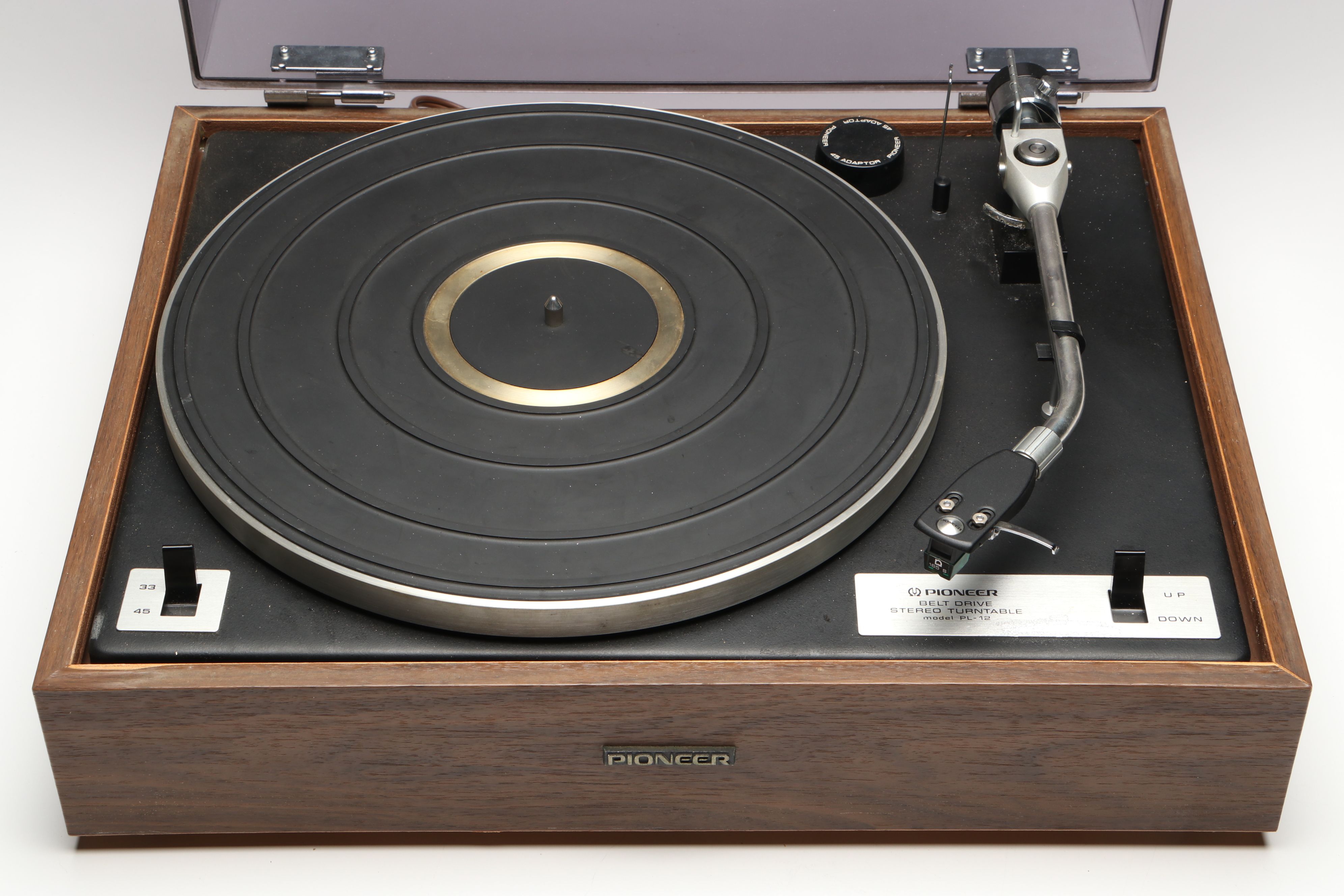 Pioneer PL-12 Turntable with SX-440 Stereo Receiver, Late 20th Century