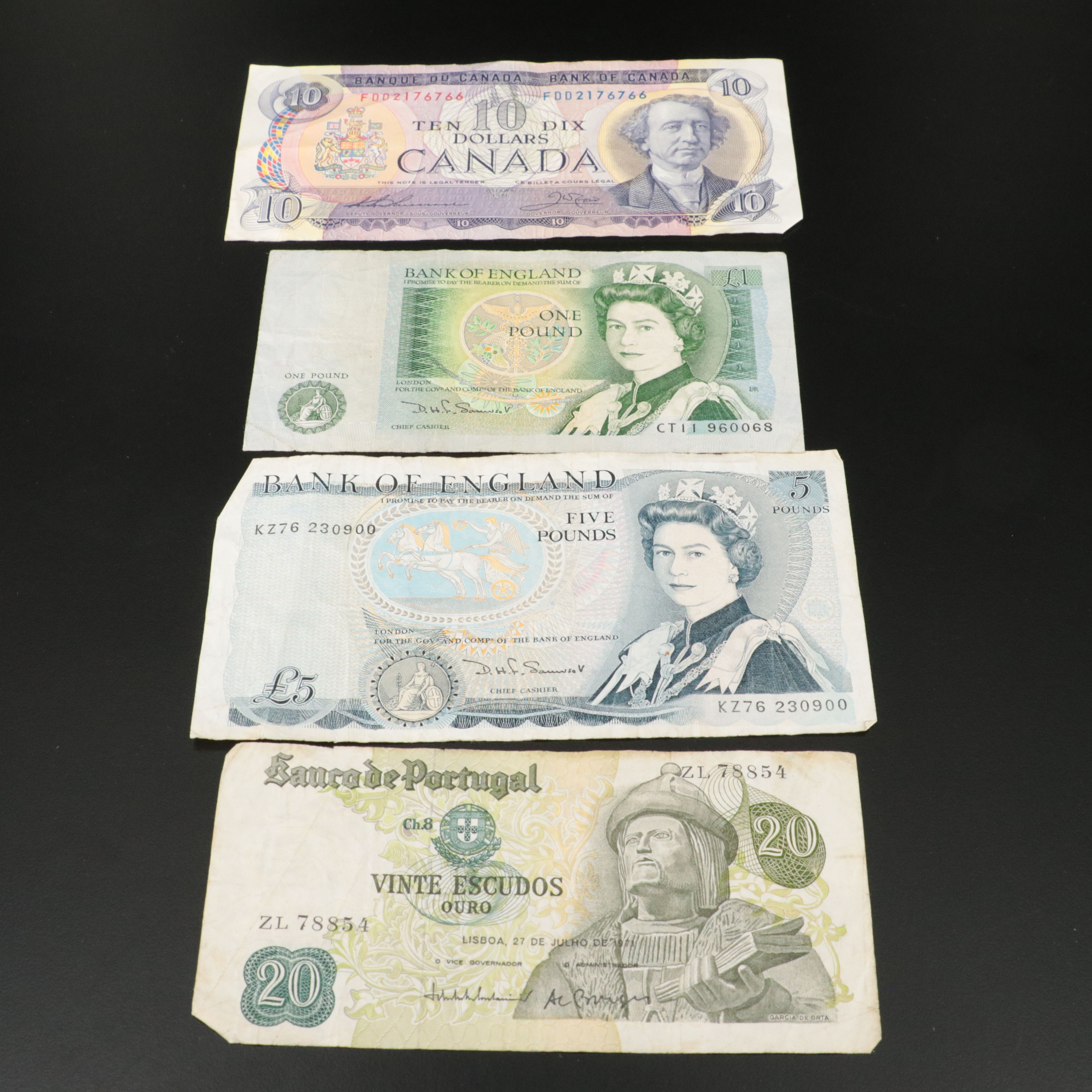 Collection of Vintage U.S. and Foreign Currency, Medals and Stamps