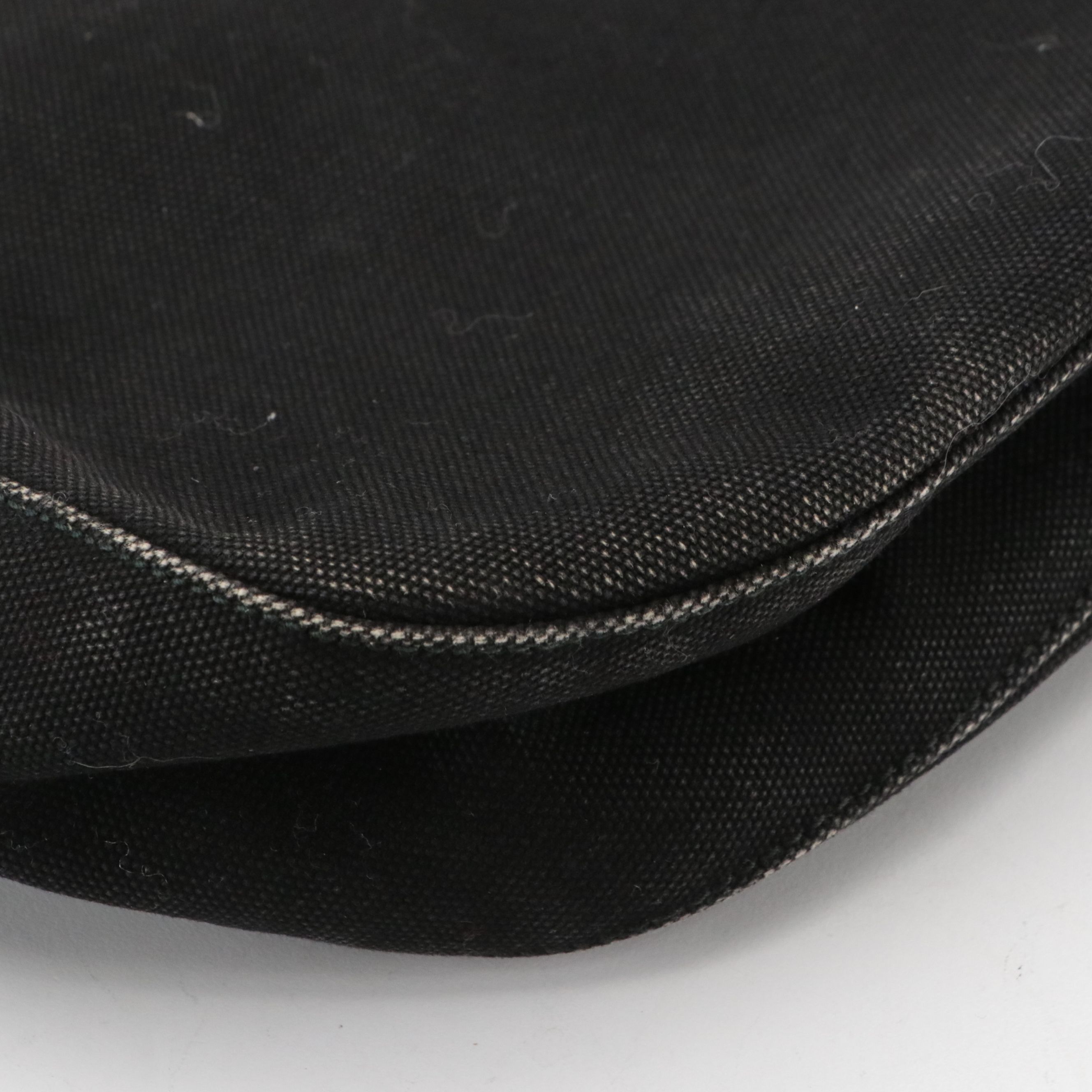 Prada Shoulder Bag in Black Canvas