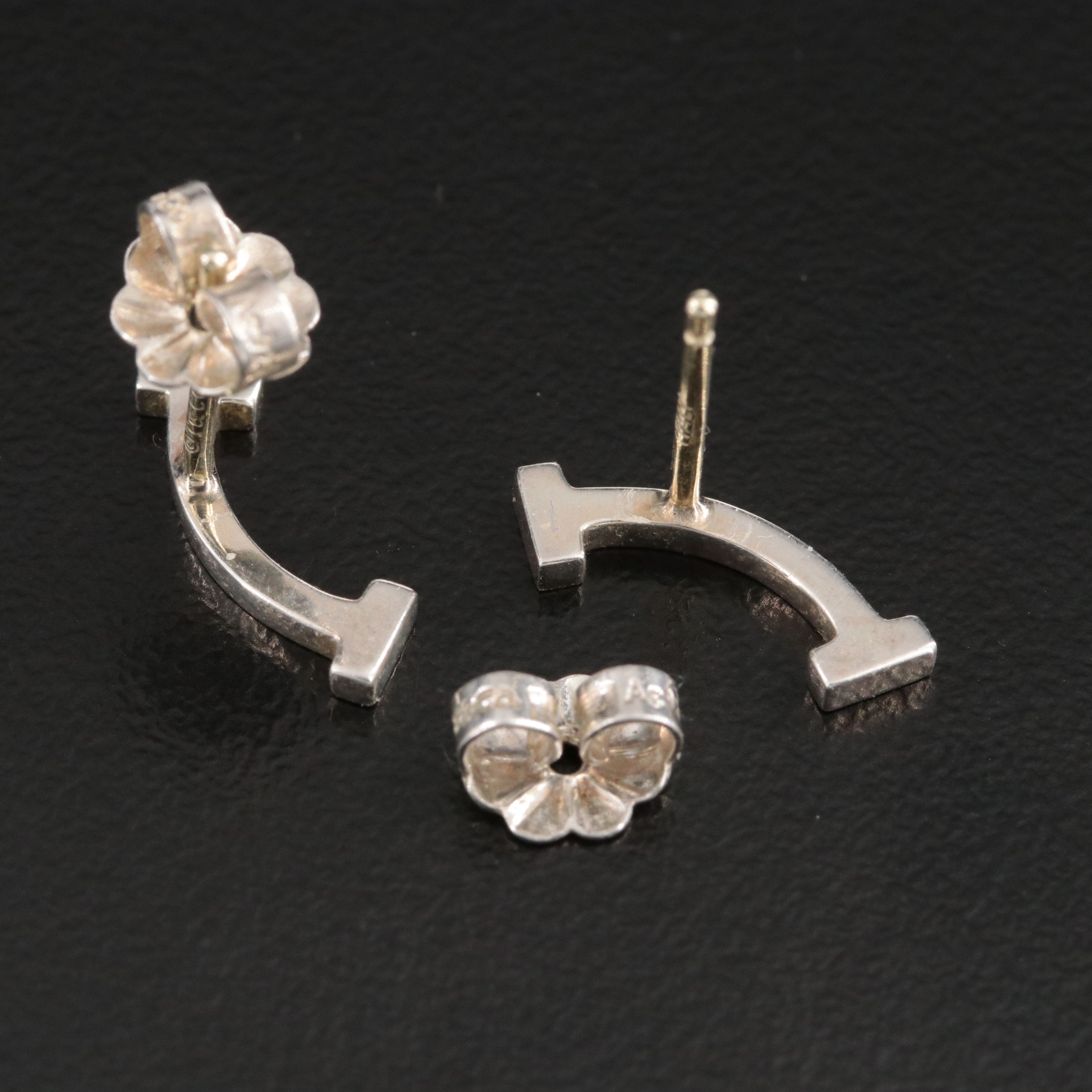 Tiffany & Co. Tiffany T Sterling Smile Earrings