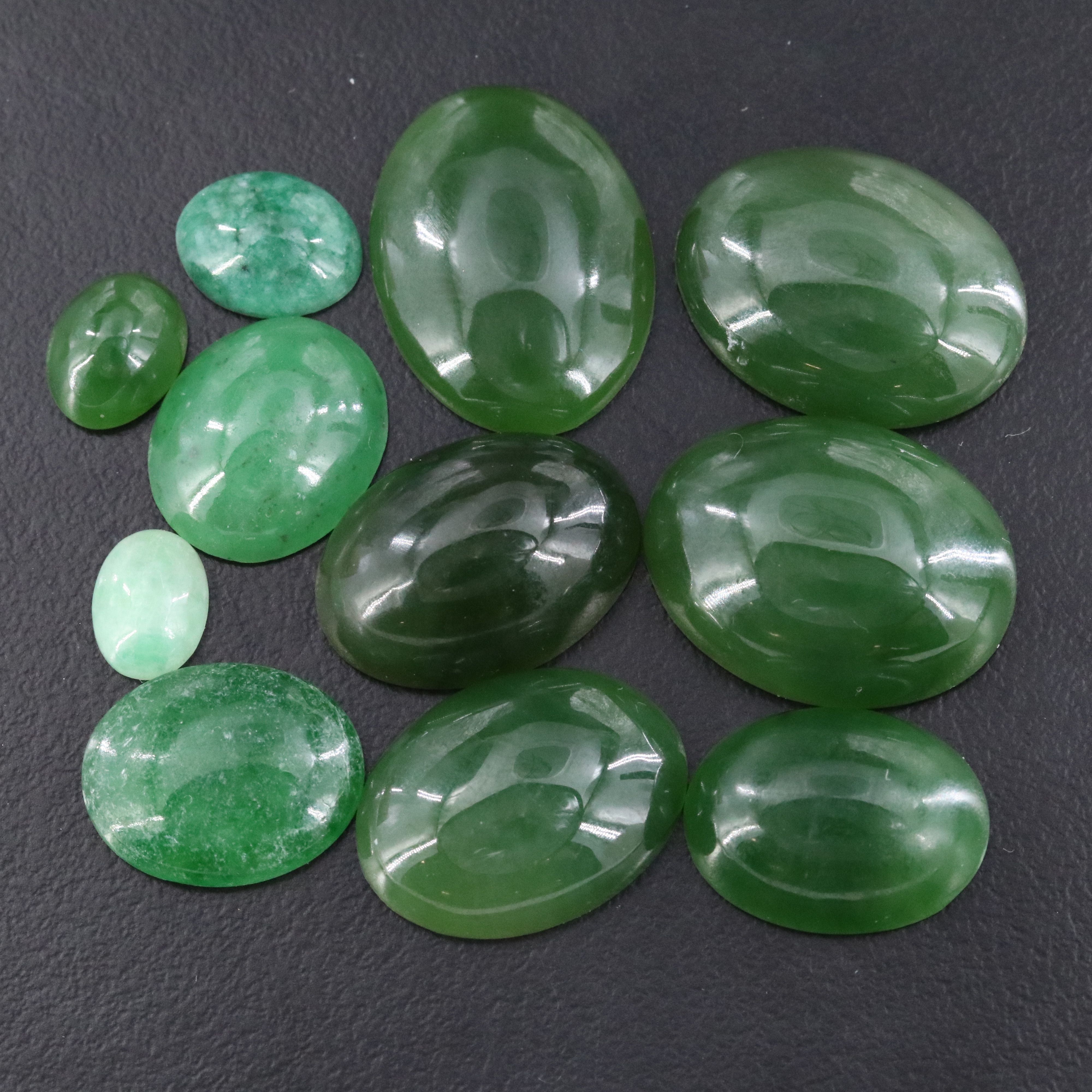 Loose 91.29 CTW Nephrite and Jadeite Lot