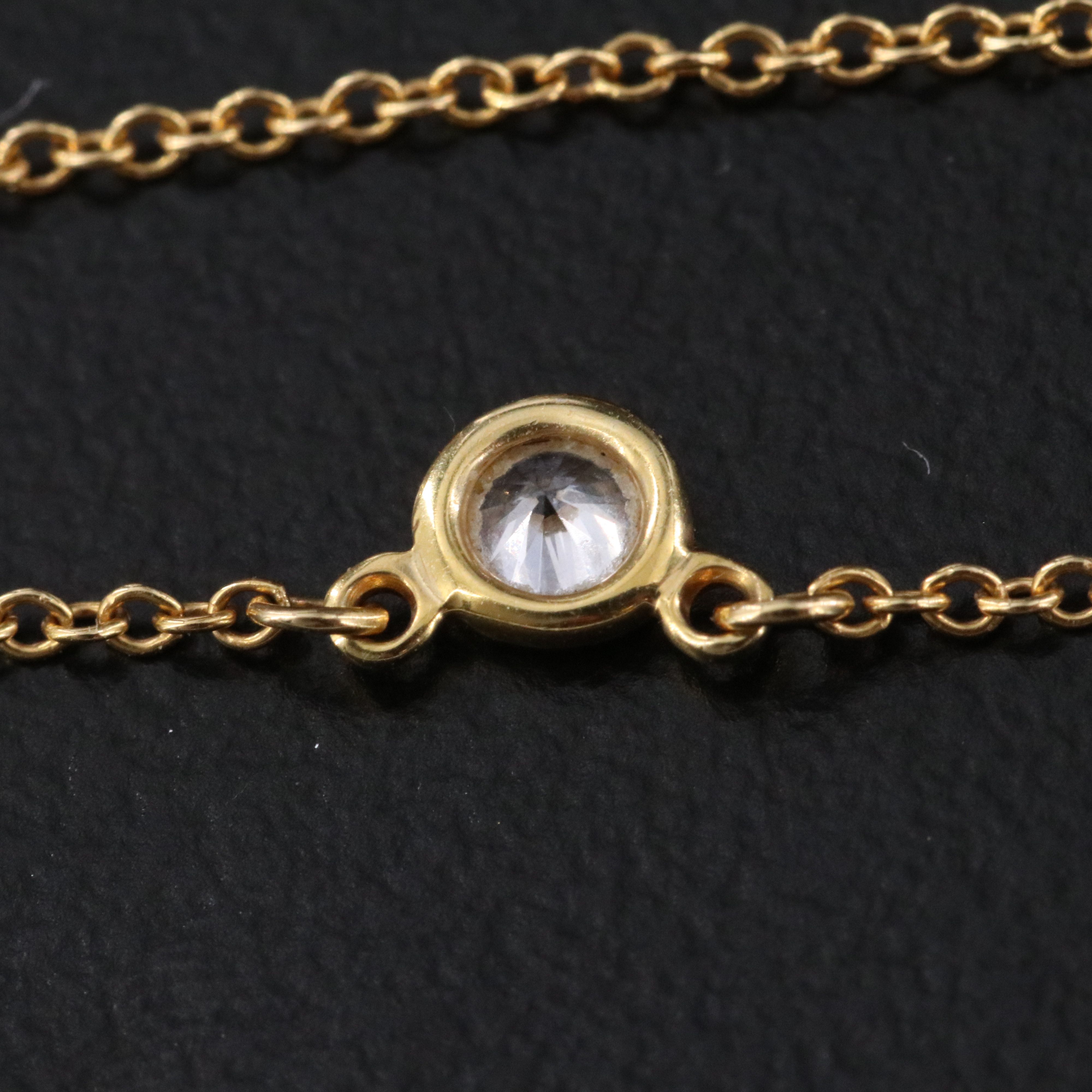 Elsa Peretti for Tiffany & Co. 18K Diamond Solitaire Necklace