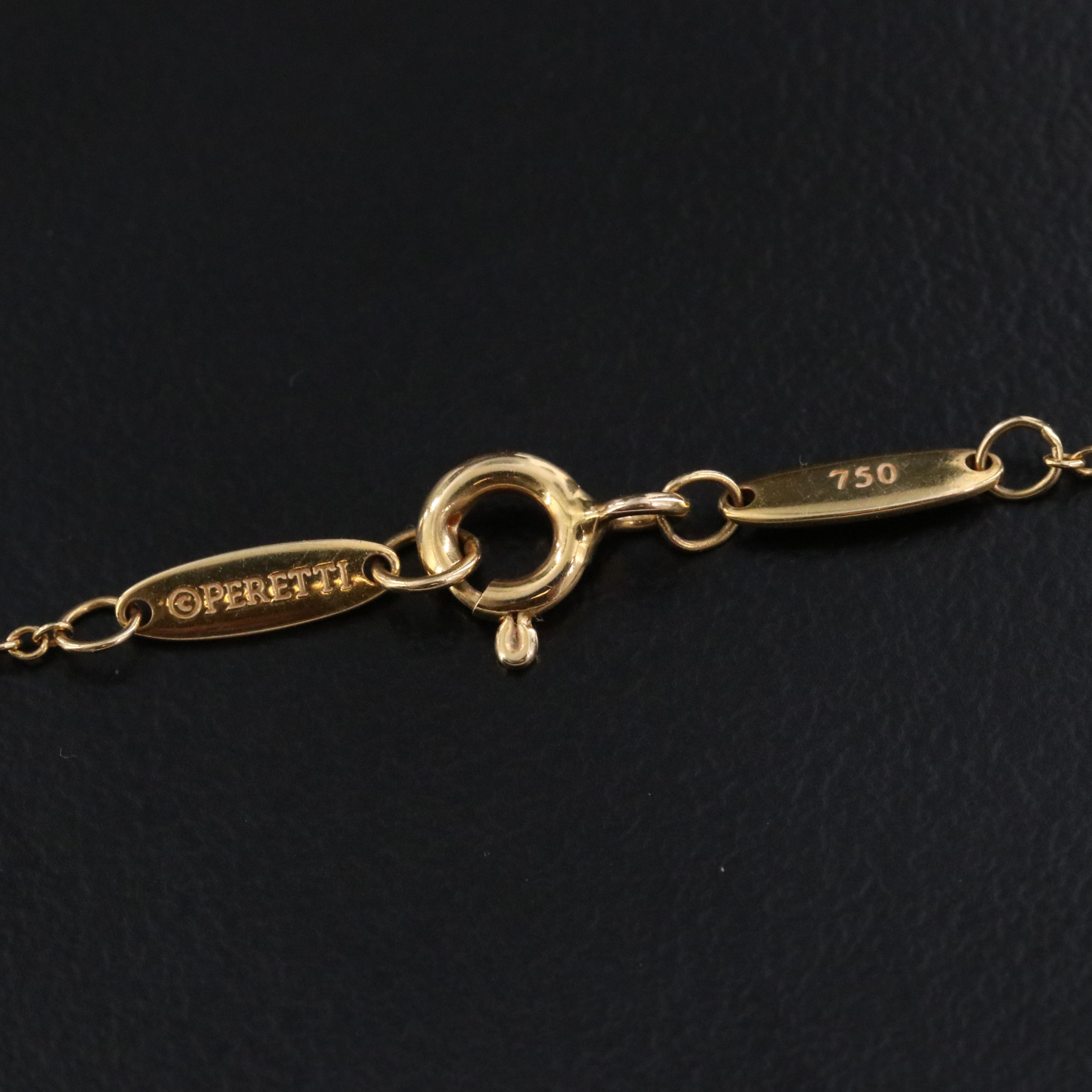 Elsa Peretti for Tiffany & Co. 18K Diamond Solitaire Necklace