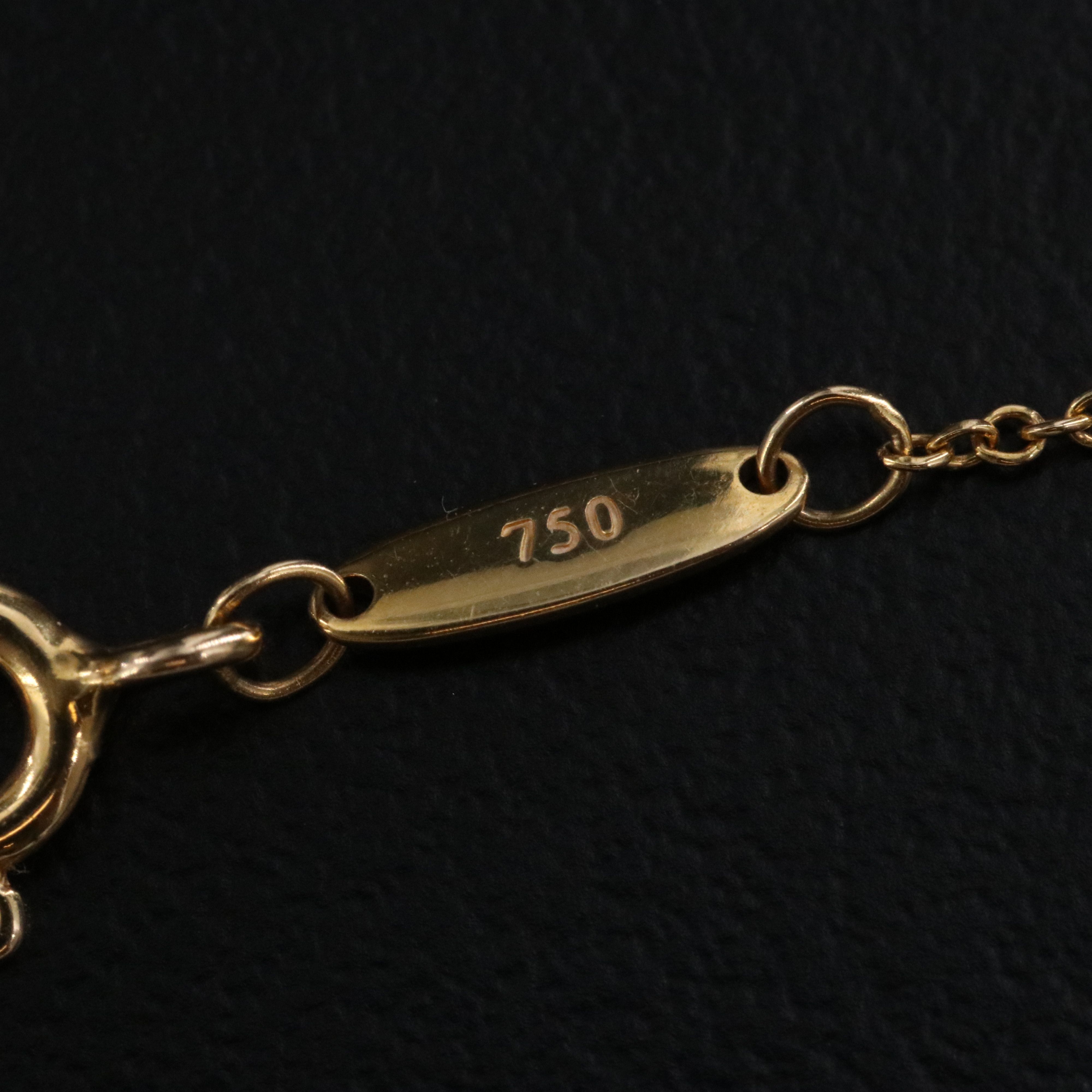 Elsa Peretti for Tiffany & Co. 18K Diamond Solitaire Necklace