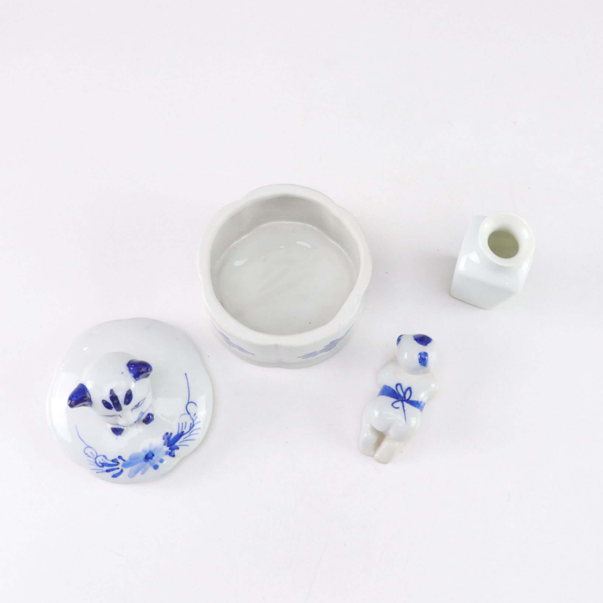 Delft Blue and White Figurines, Mini Vases and More