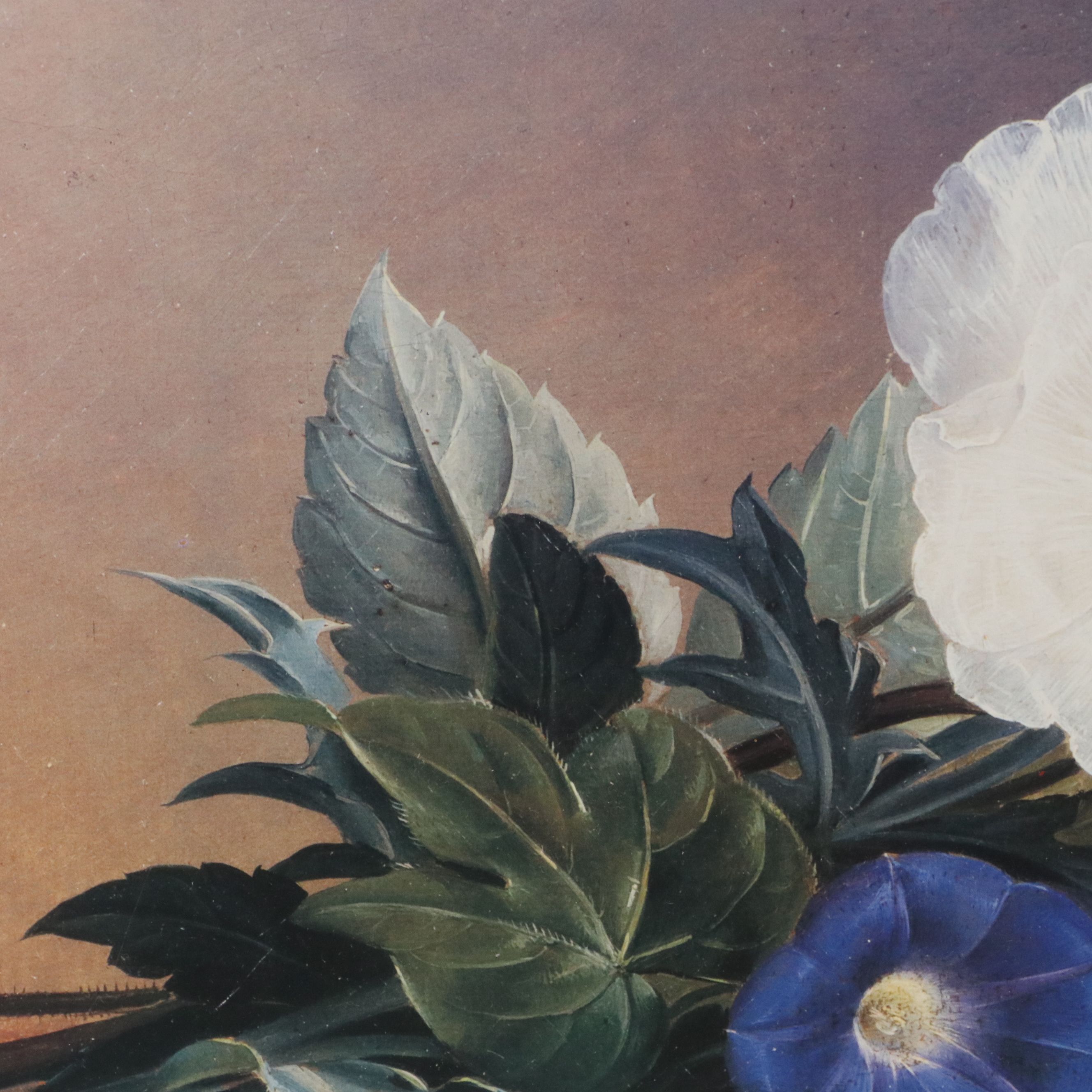 Floral Still Life Offset Lithograph After Johan Laurentz Jensen, 21st Century