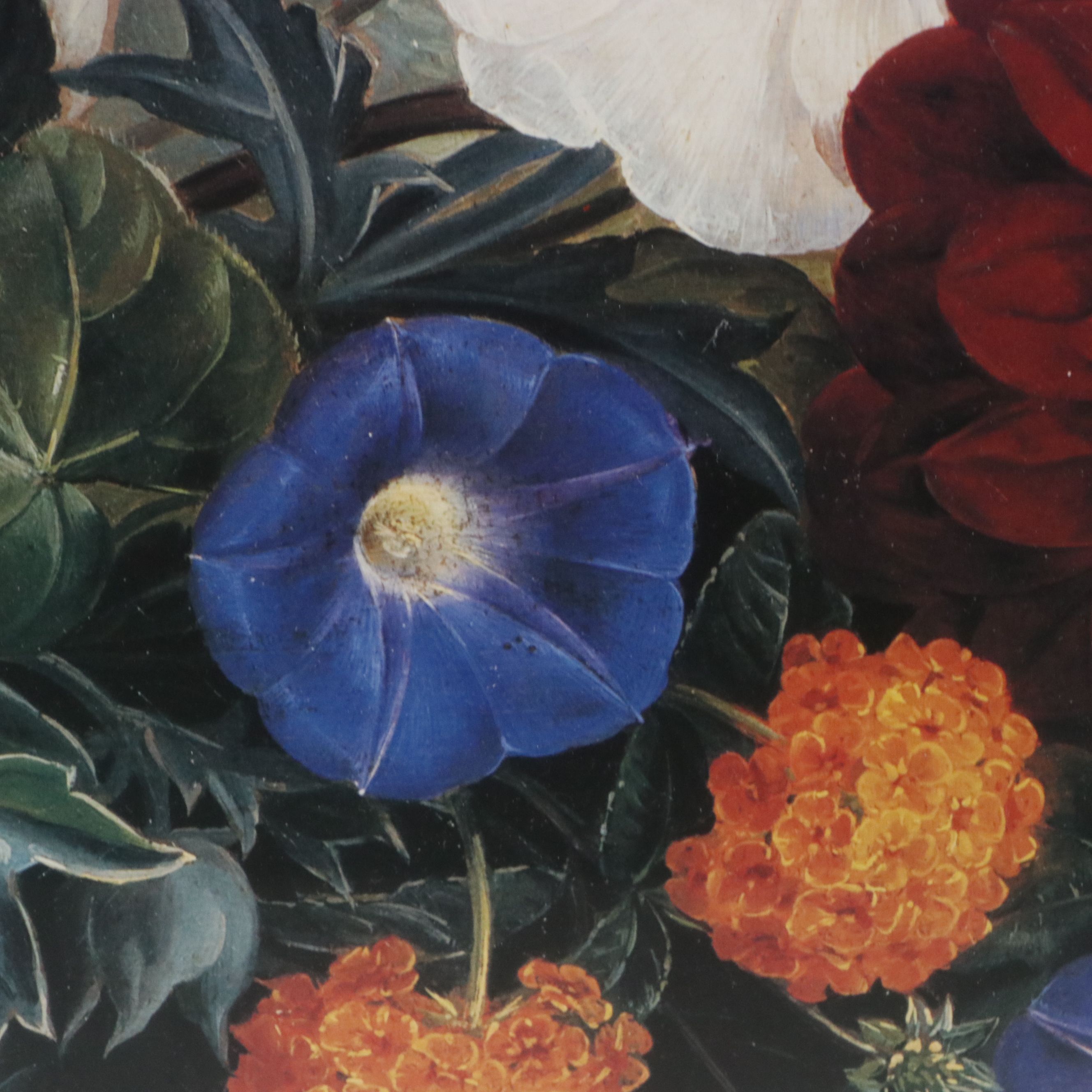 Floral Still Life Offset Lithograph After Johan Laurentz Jensen, 21st Century