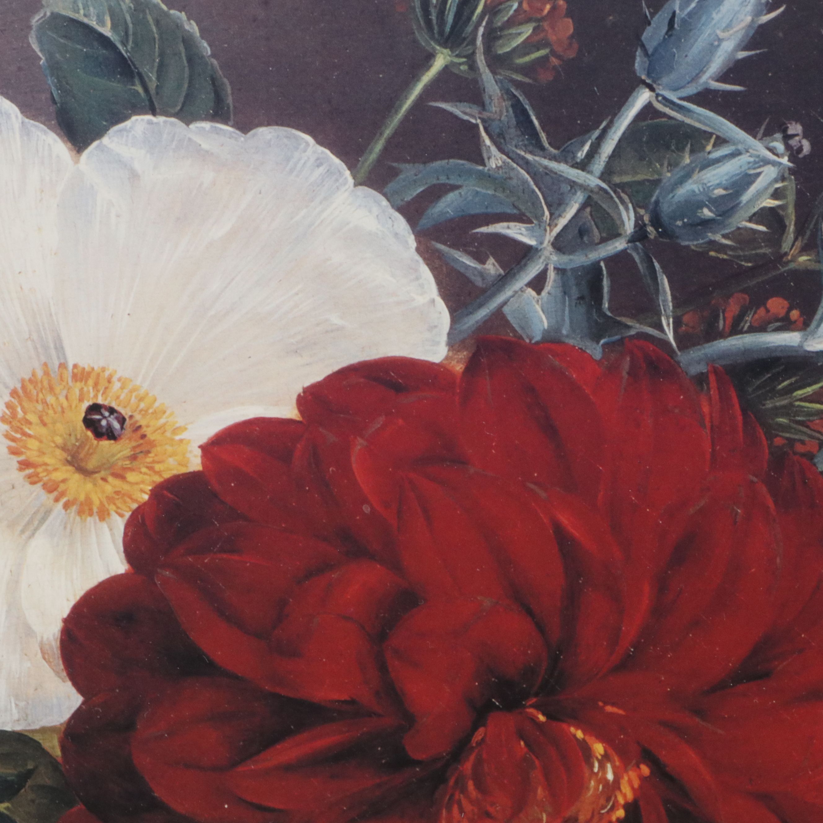 Floral Still Life Offset Lithograph After Johan Laurentz Jensen, 21st Century