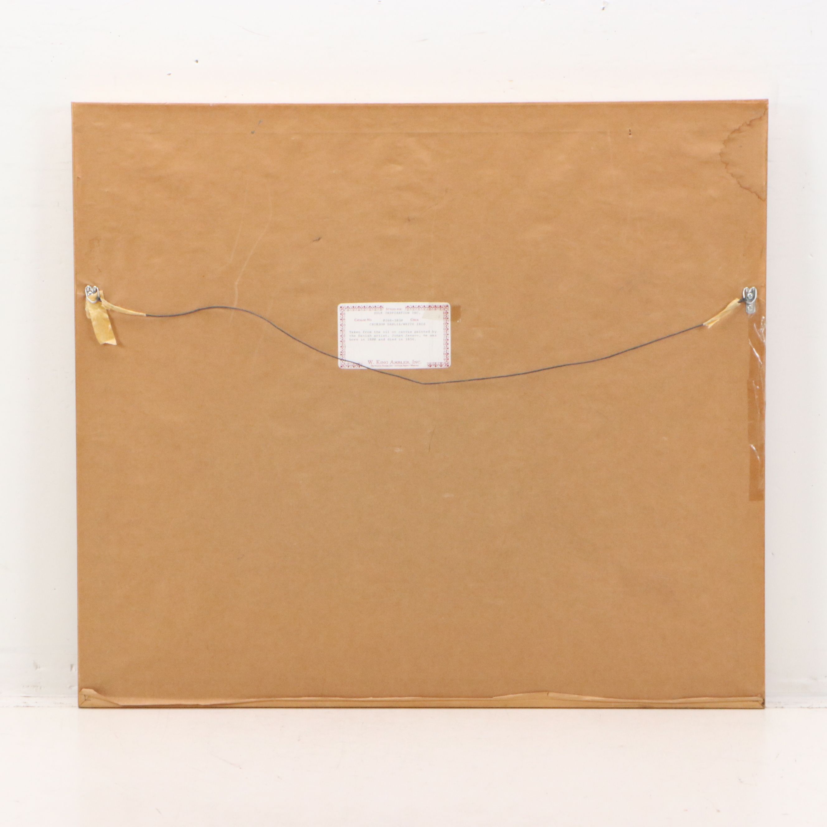 Floral Still Life Offset Lithograph After Johan Laurentz Jensen, 21st Century