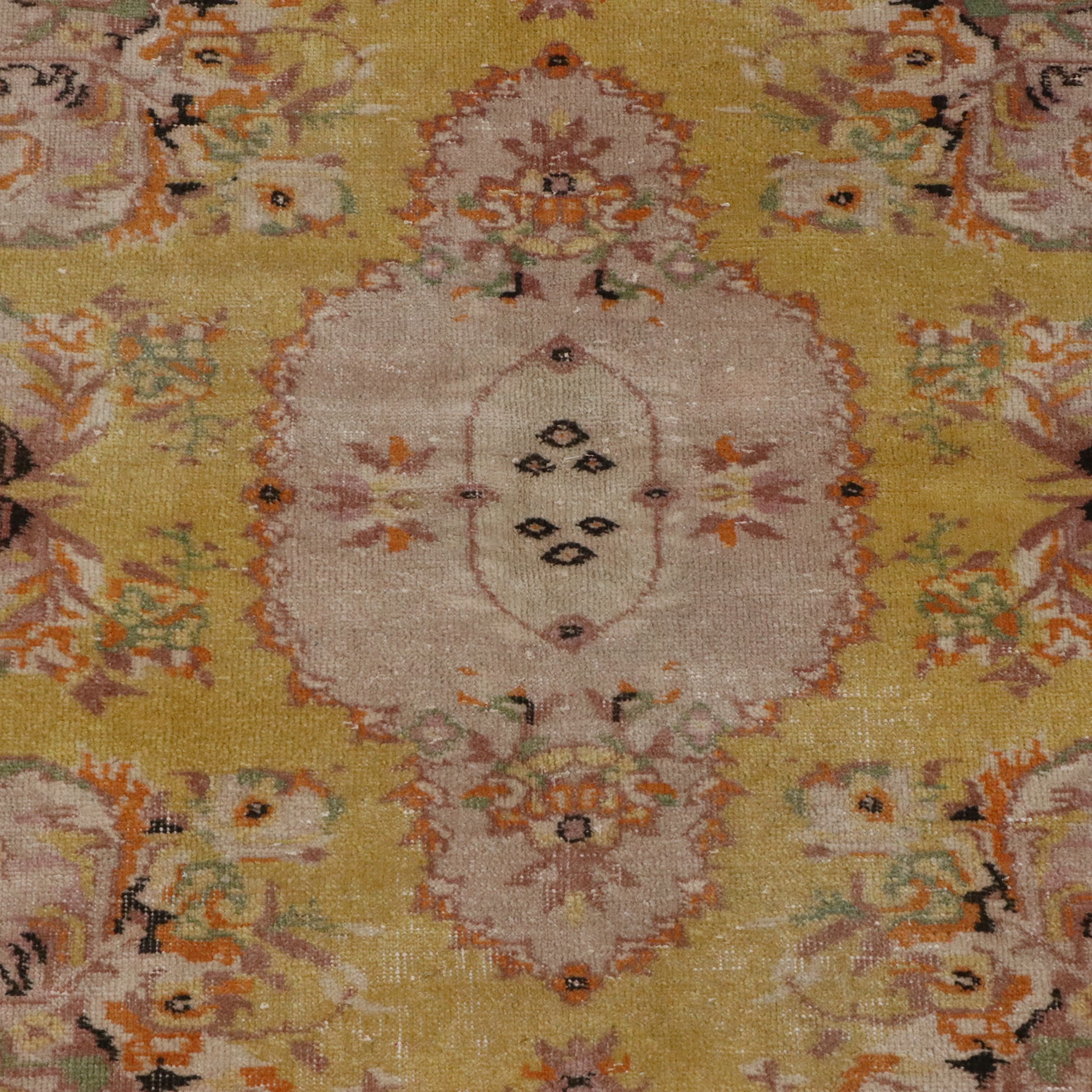4'11 x 8'1 Hand-Knotted Turkish Oushak Area Rug
