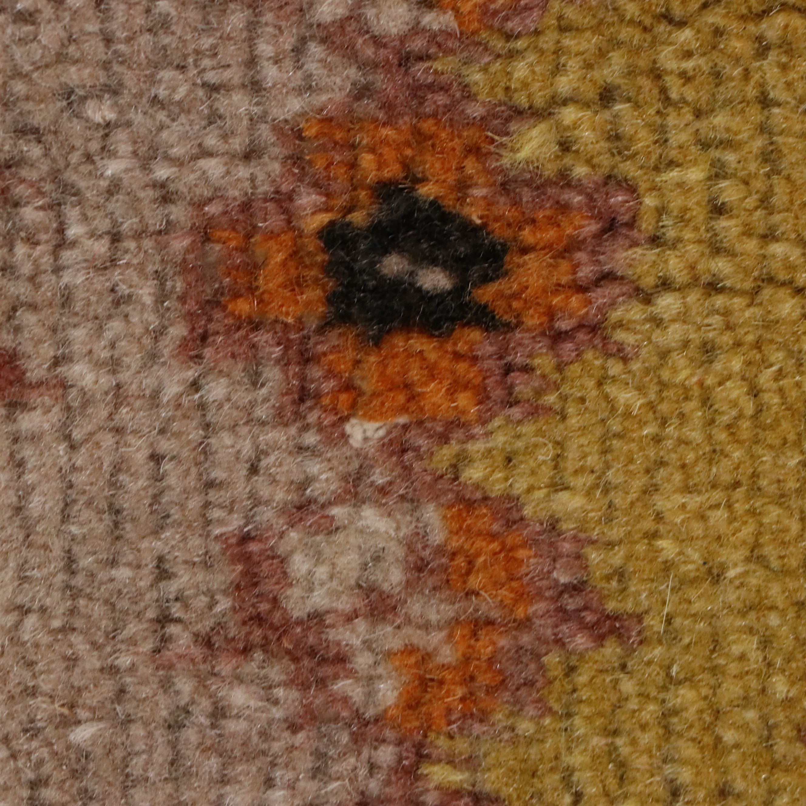 4'11 x 8'1 Hand-Knotted Turkish Oushak Area Rug